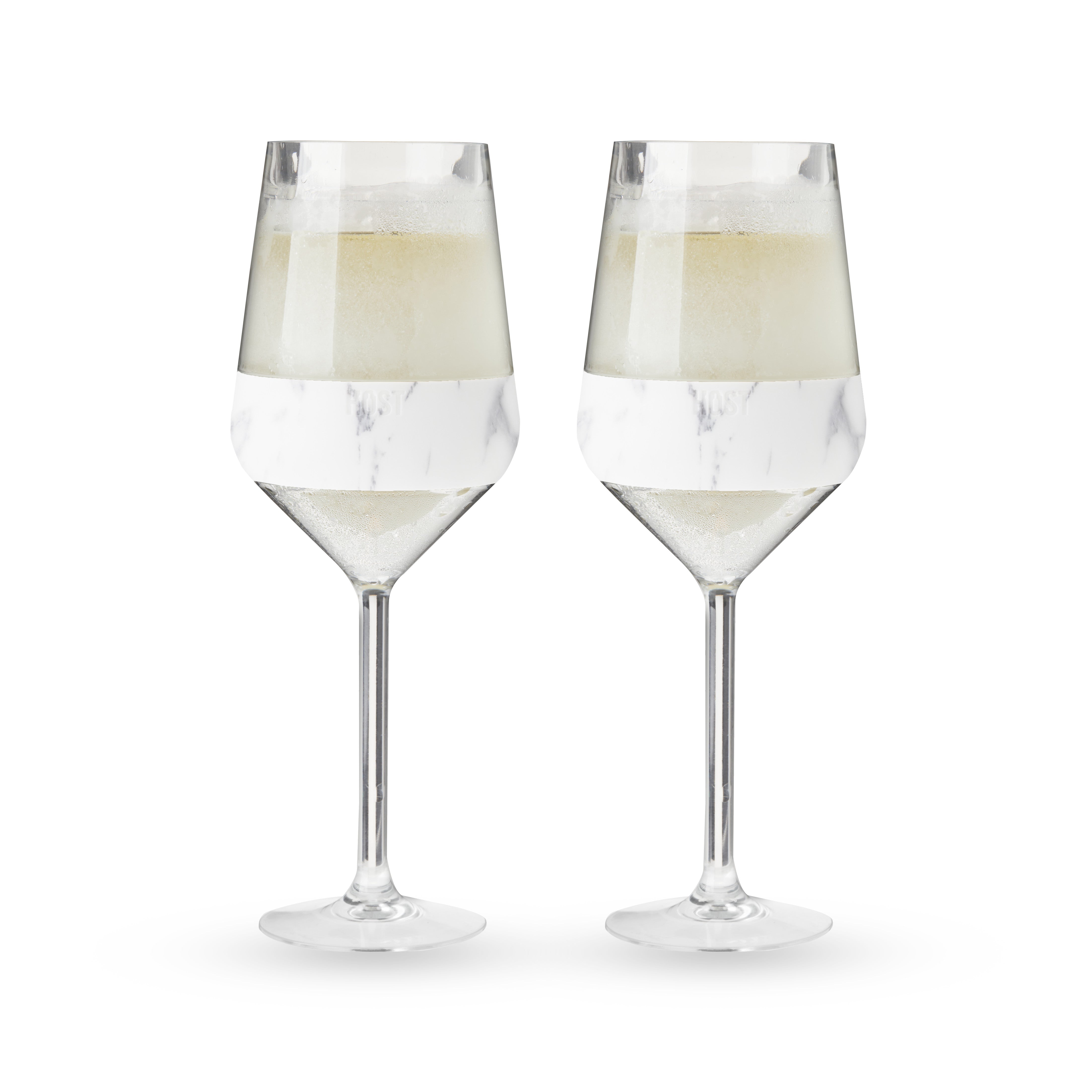 Stemmed Wine FREEZE™ in Marble, Set of 2
