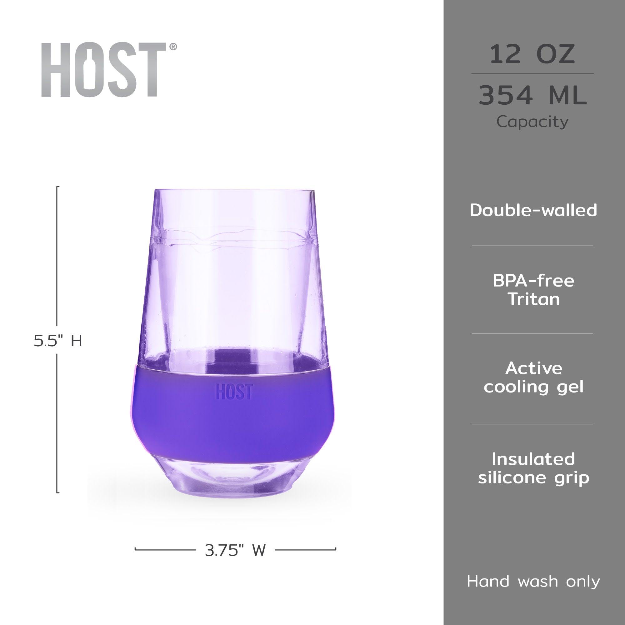 Wine FREEZE™ XL in Tinted Multicolor, Set of 4