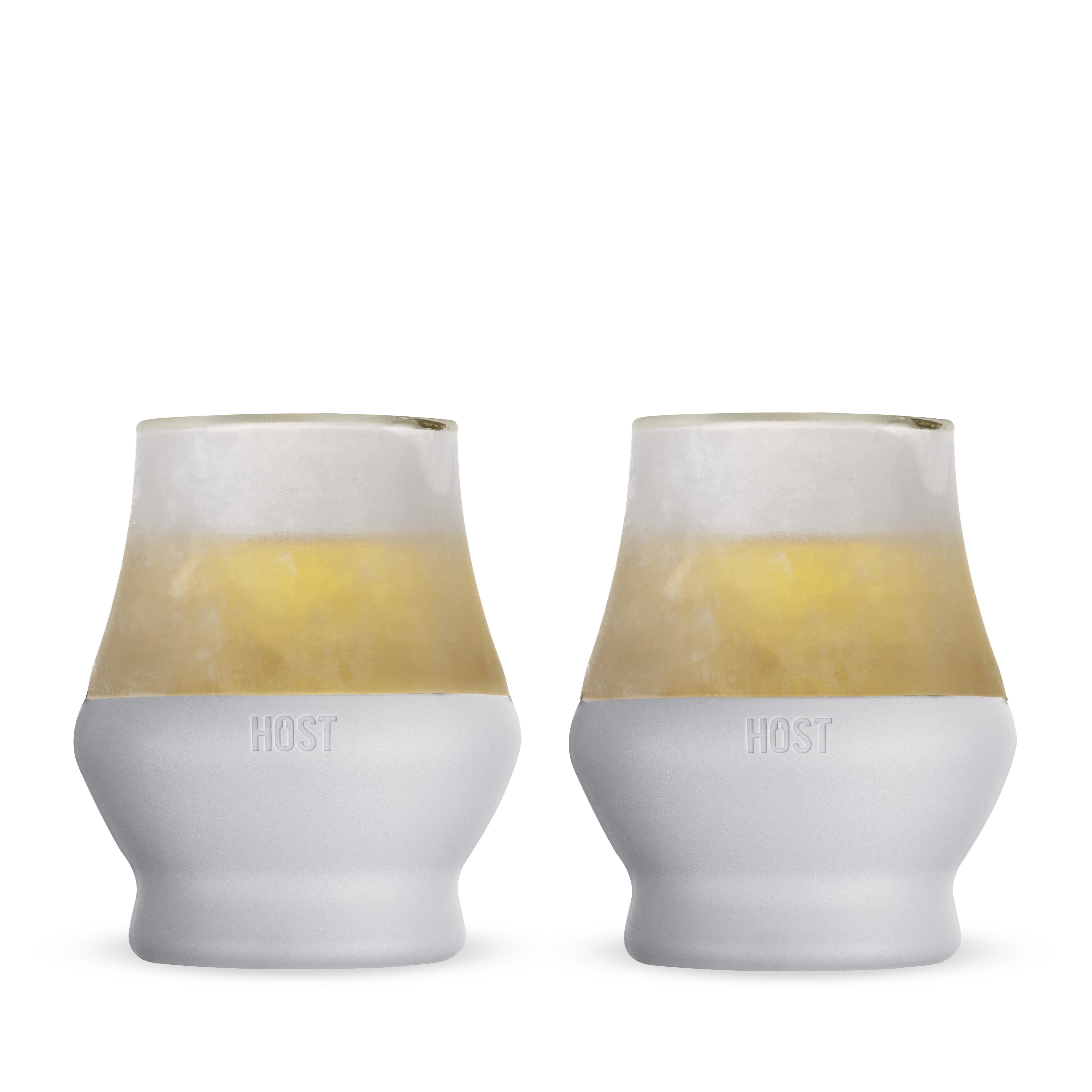 Glass Sipping FREEZE™ in Gray, Set of 2 - MaisonBeach