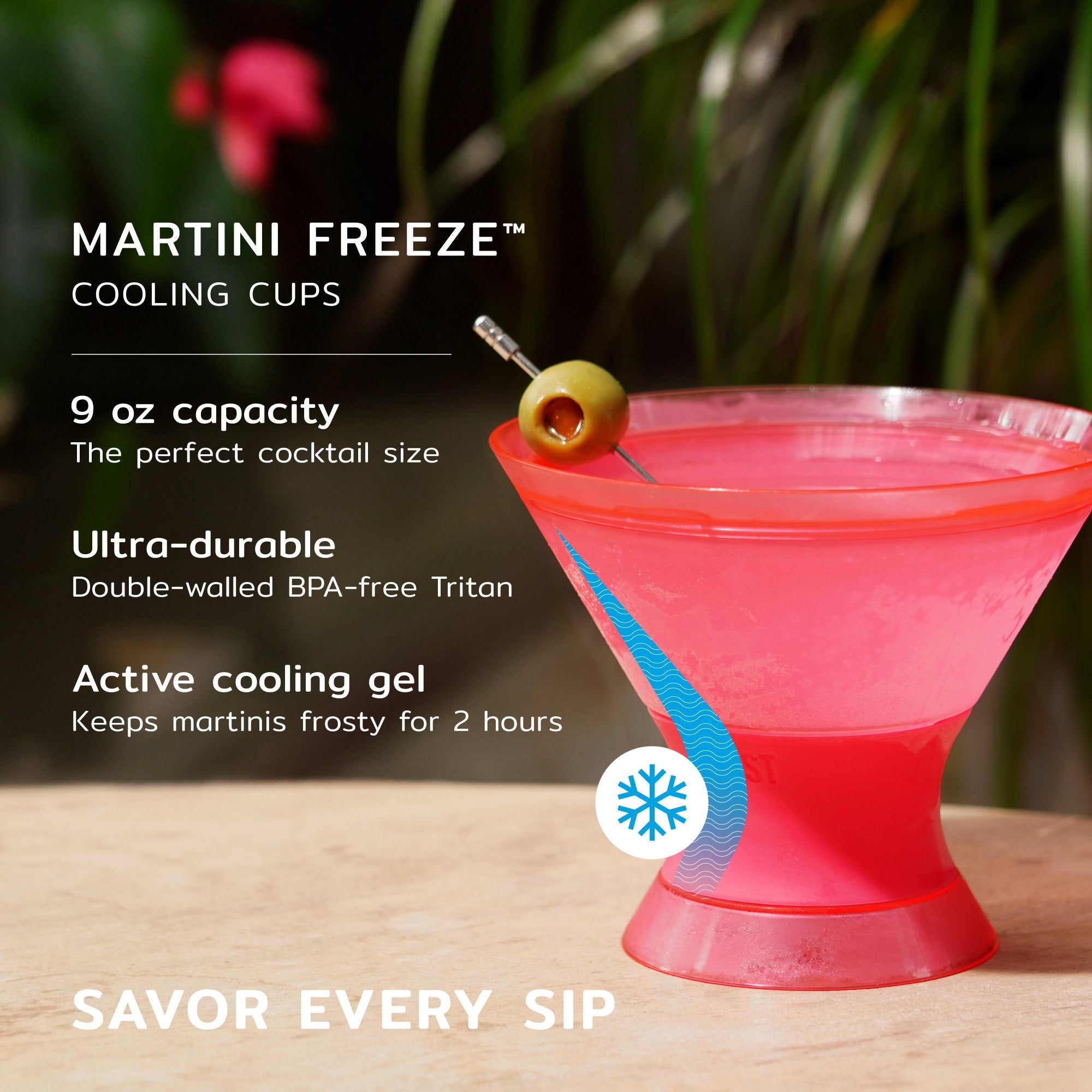 Martini FREEZE™ in Punch Pink, Set of 2