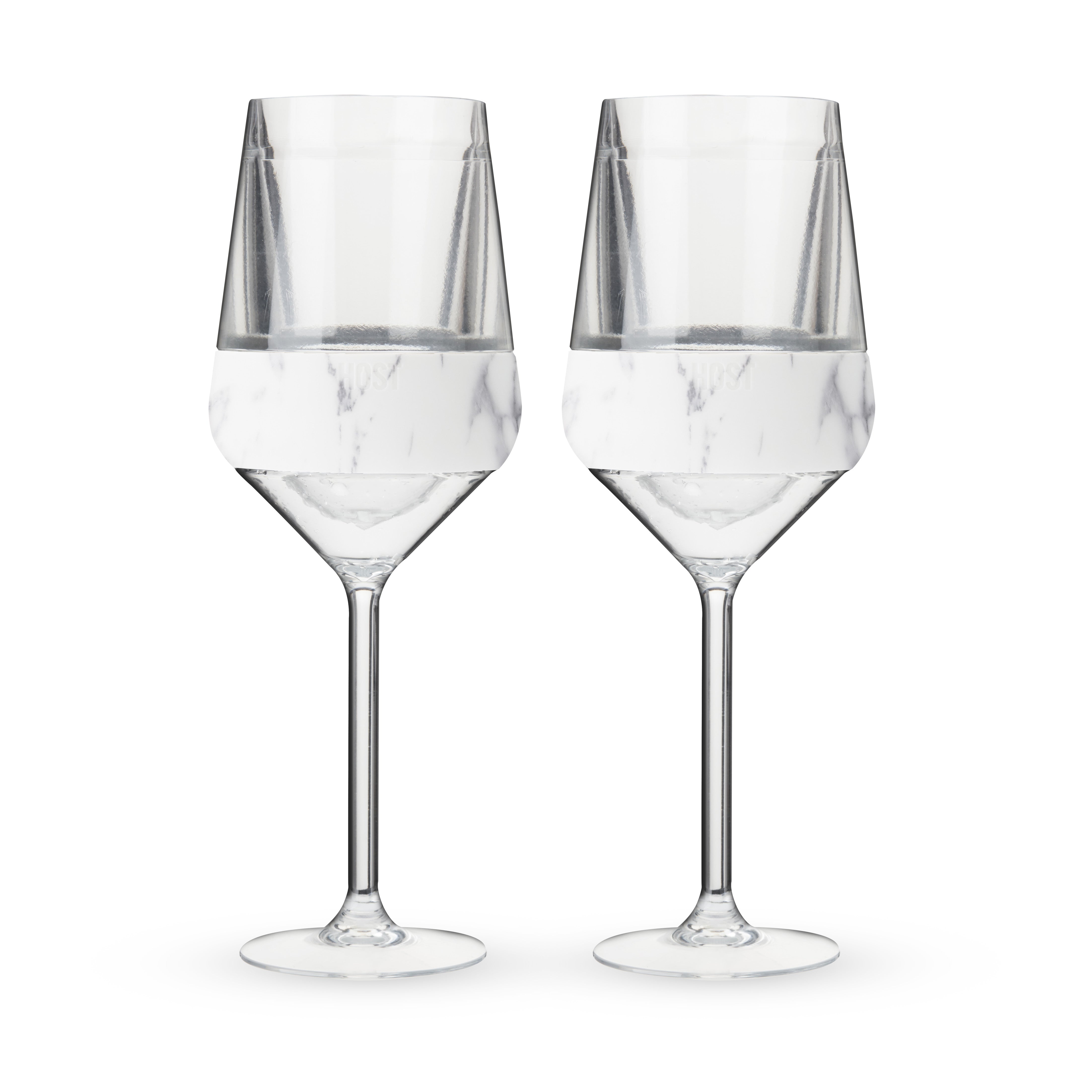 Stemmed Wine FREEZE™ in Marble, Set of 2