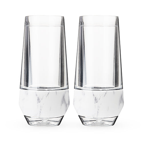 Champagne FREEZE™ in Marble, Set of 2 - MaisonBeach