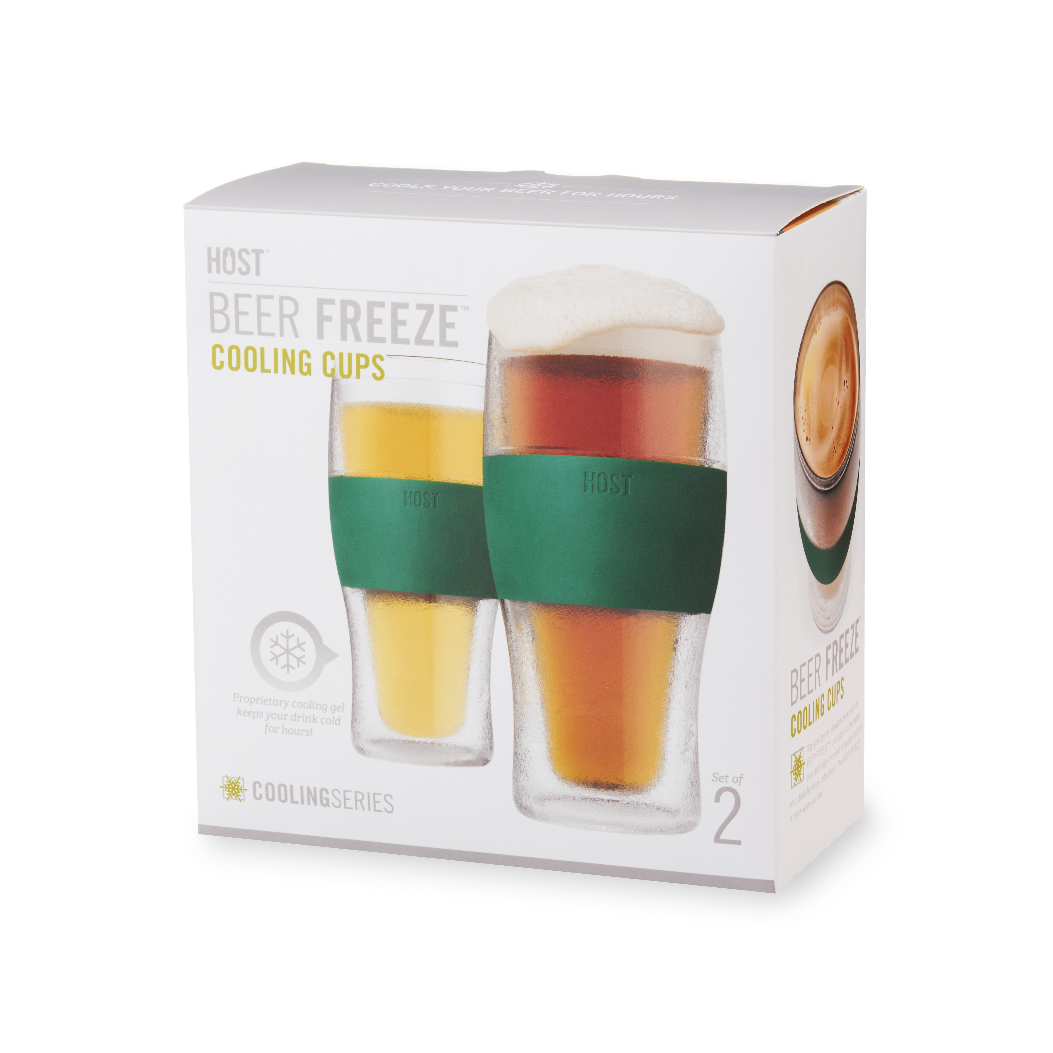 Beer FREEZE™ in Green, Set of 2 - MaisonBeach