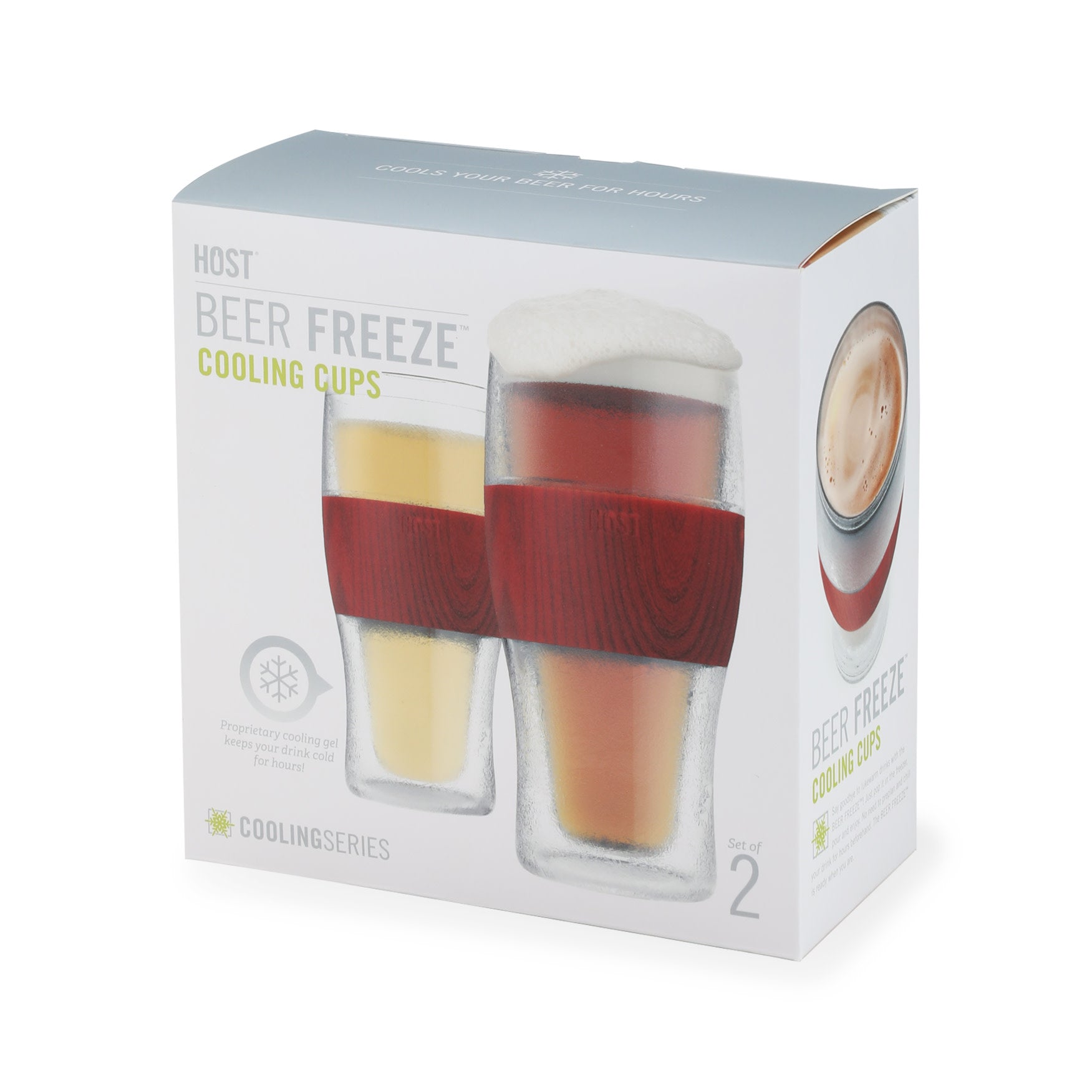 Beer FREEZE™ in Wood, Set of 2 - MaisonBeach