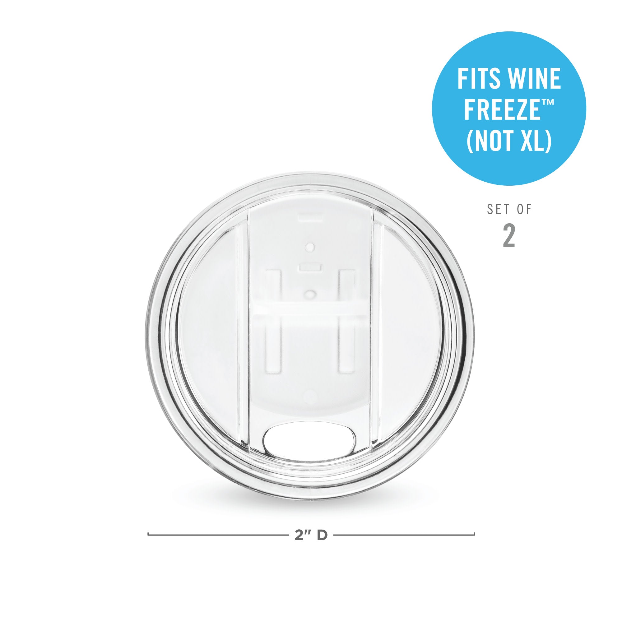 Wine FREEZE™ Lids, Set of 2