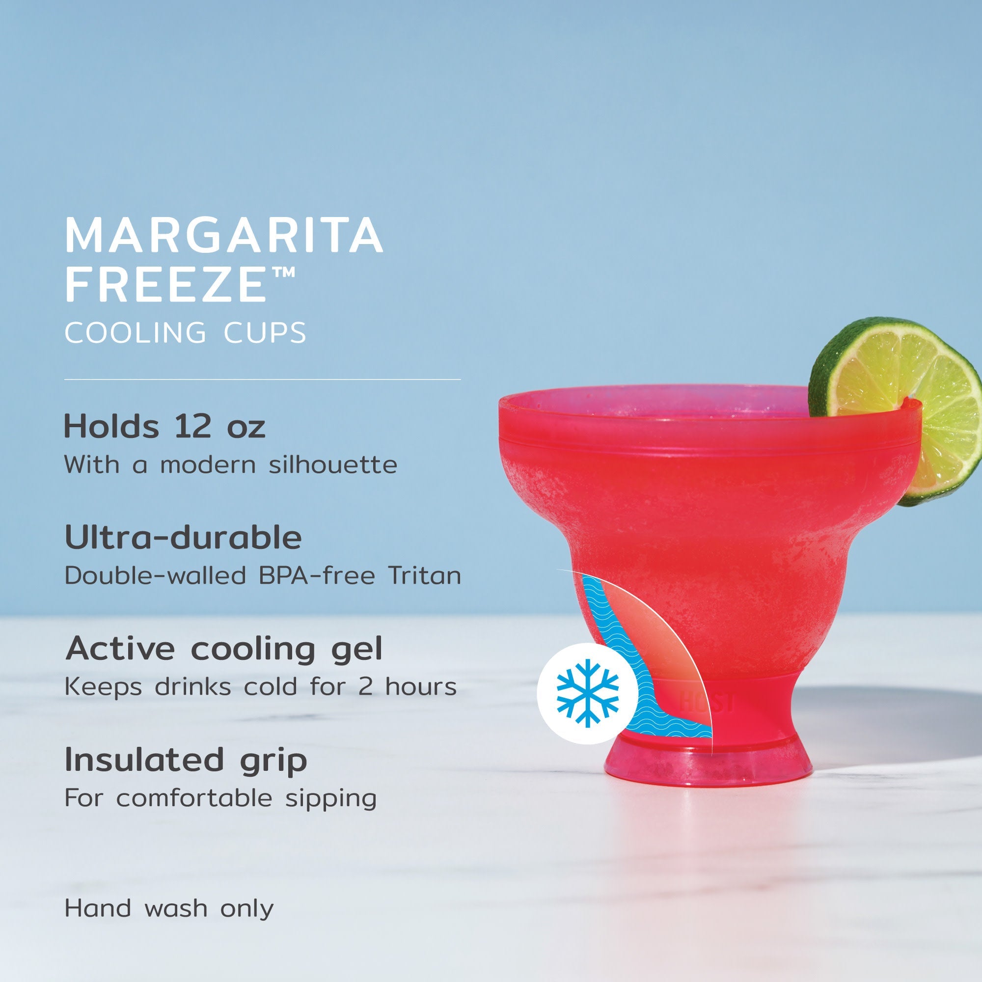 Margarita FREEZE™ in Punch Pink, Set of 2