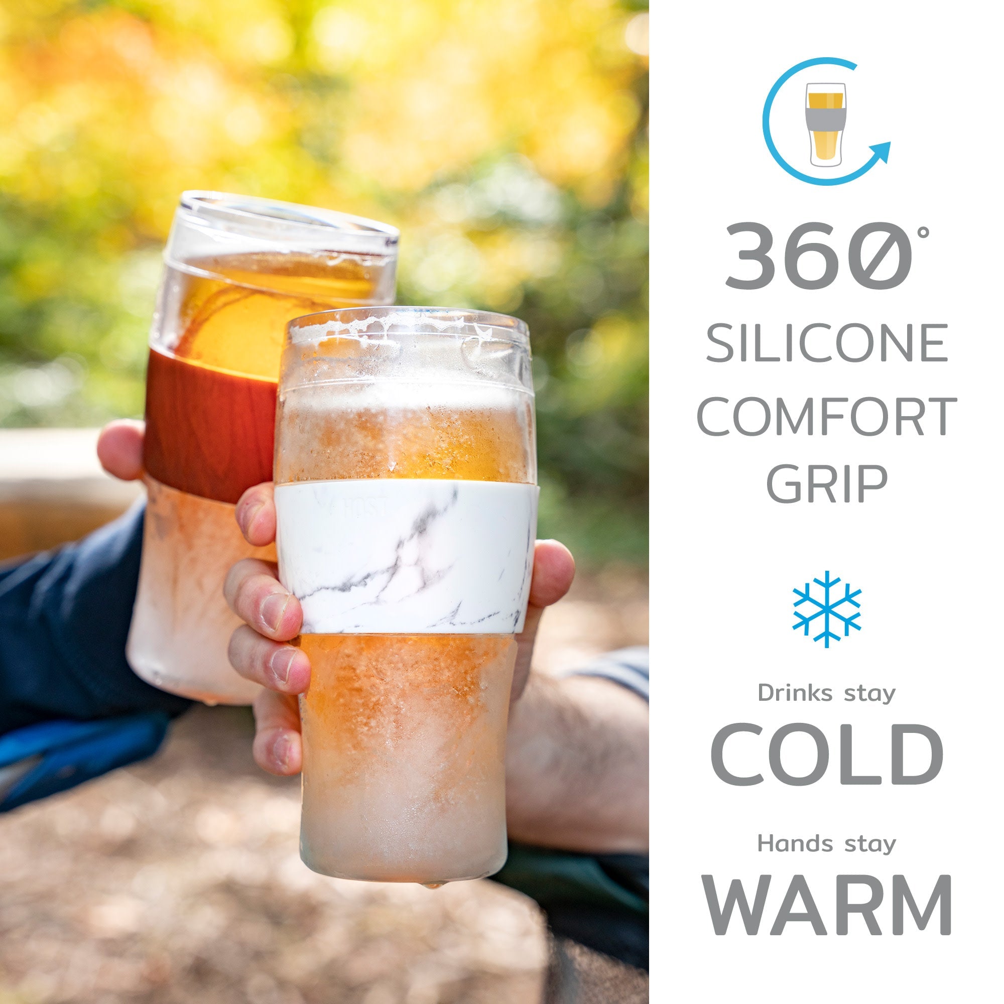 Beer FREEZE™ in Gray, Set of 2 - MaisonBeach
