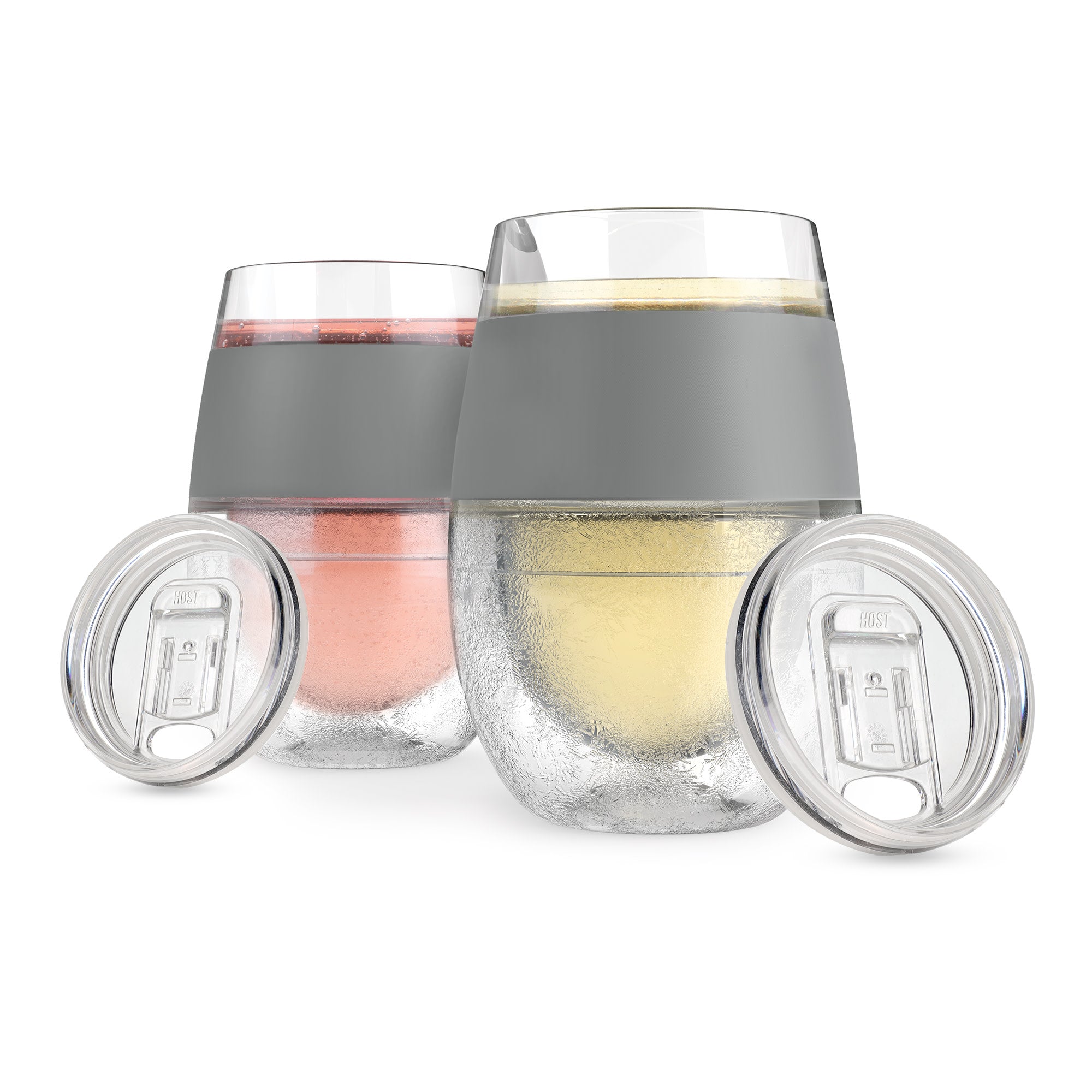 Wine FREEZE™ in Gray, Set of 2 with Lids