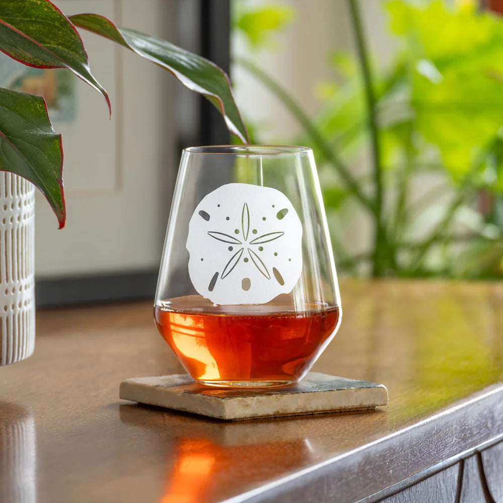 Sand Dollar 18 oz. Stemless Goblet - MaisonBeach
