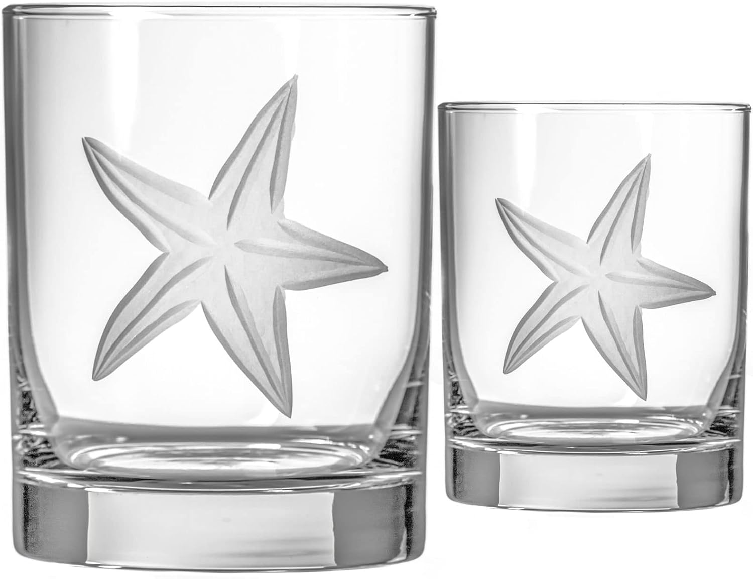 Starfish 13oz. Double Old Fashions-Set of 4