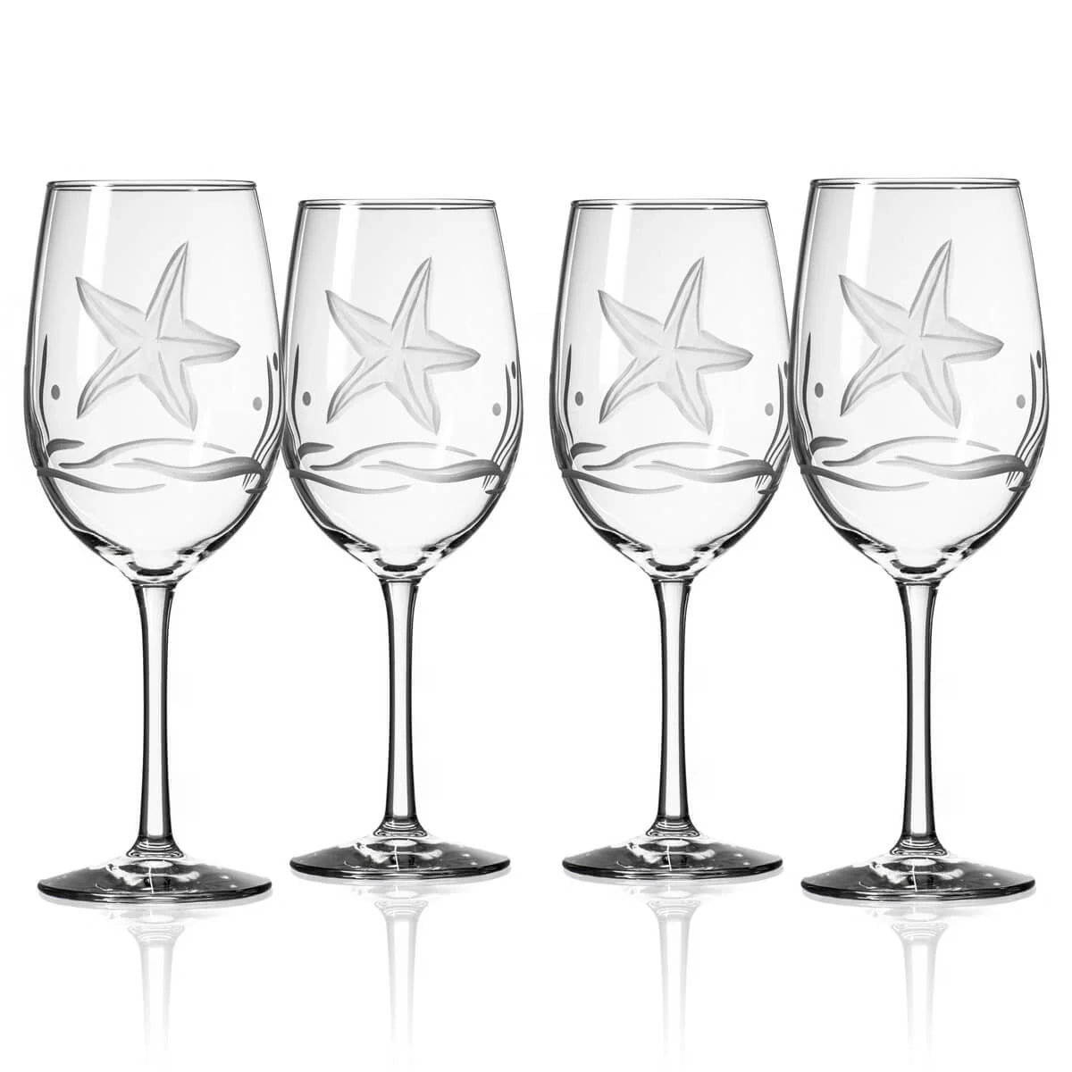 Starfish 18oz. All Purpose Wine Glass-Set of 4