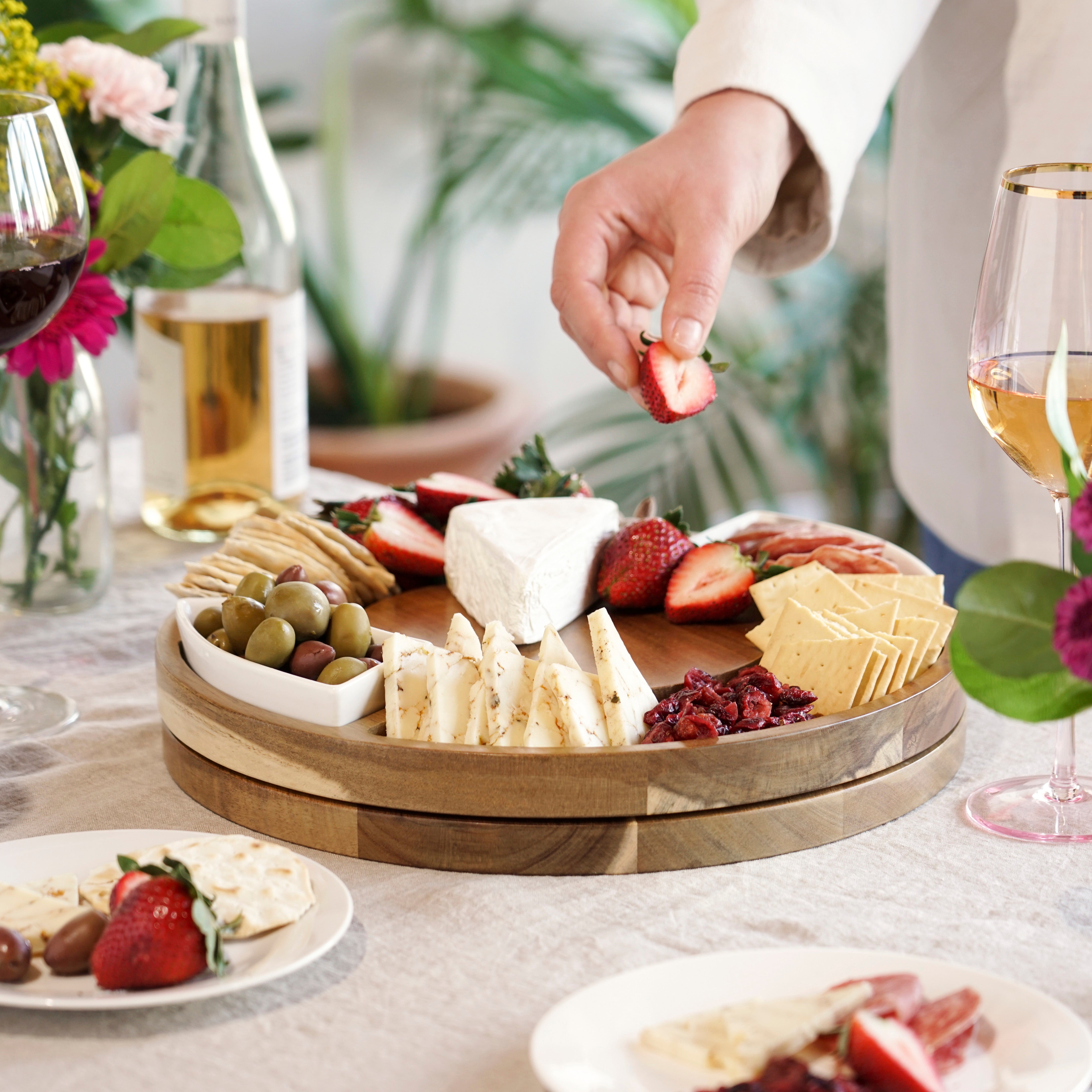 Rotating Charcuterie Board