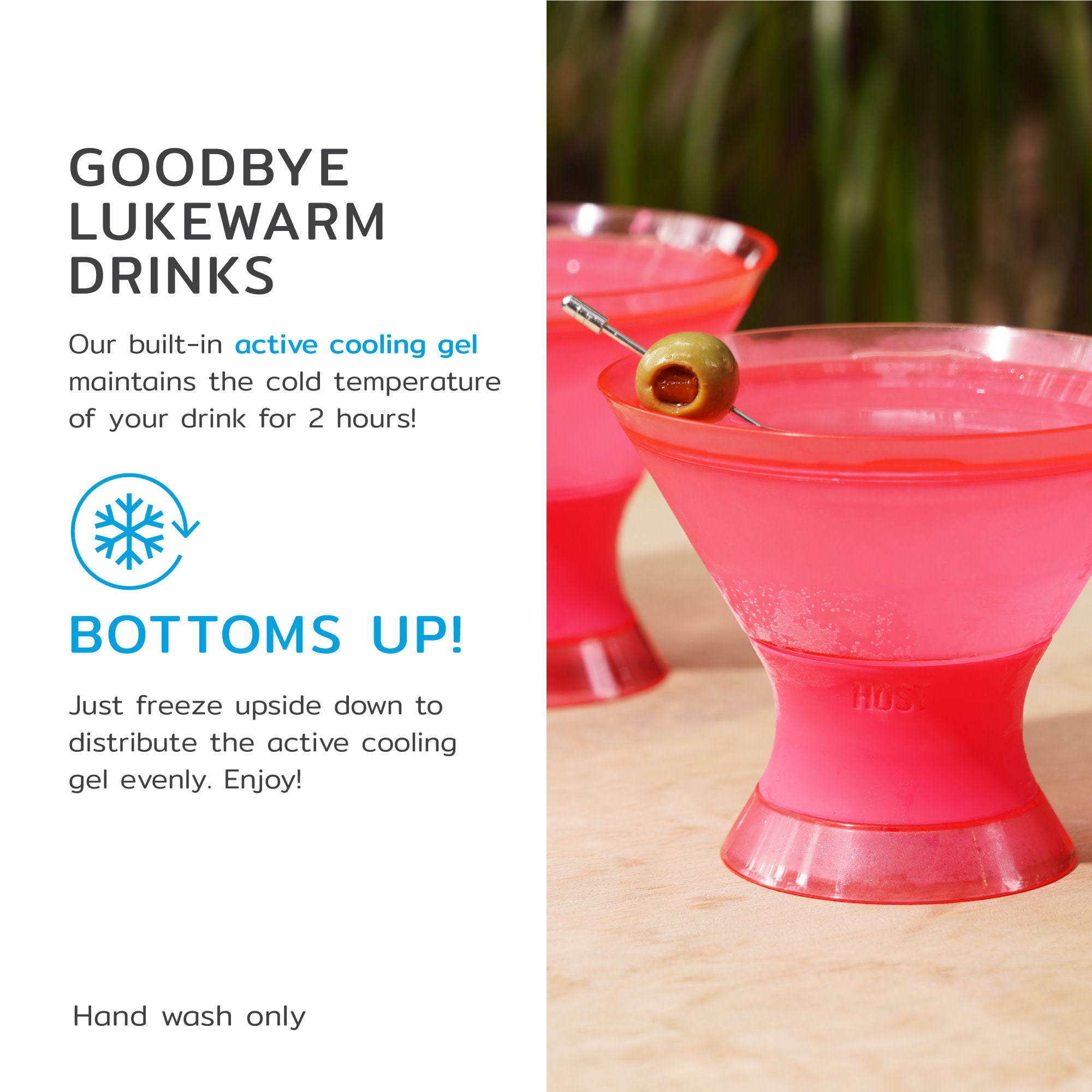 Martini FREEZE™ in Punch Pink, Set of 2