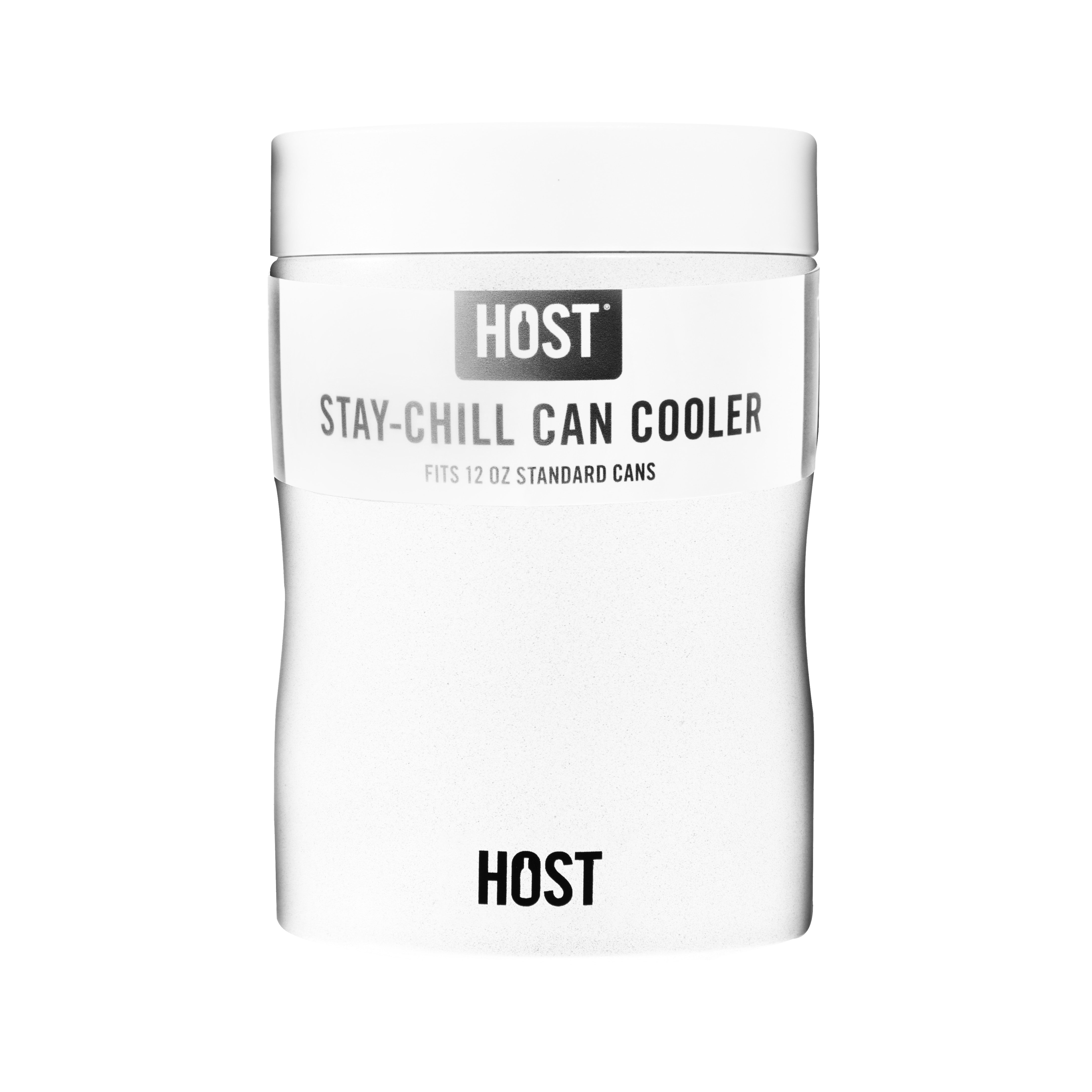 Stay-Chill Standard Can Cooler in Pearl White