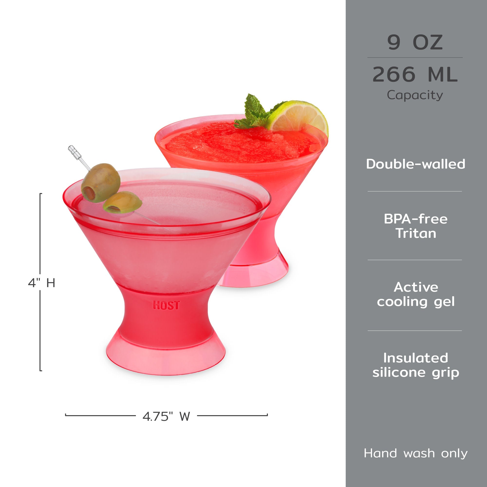 Martini FREEZE™ in Punch Pink, Set of 2
