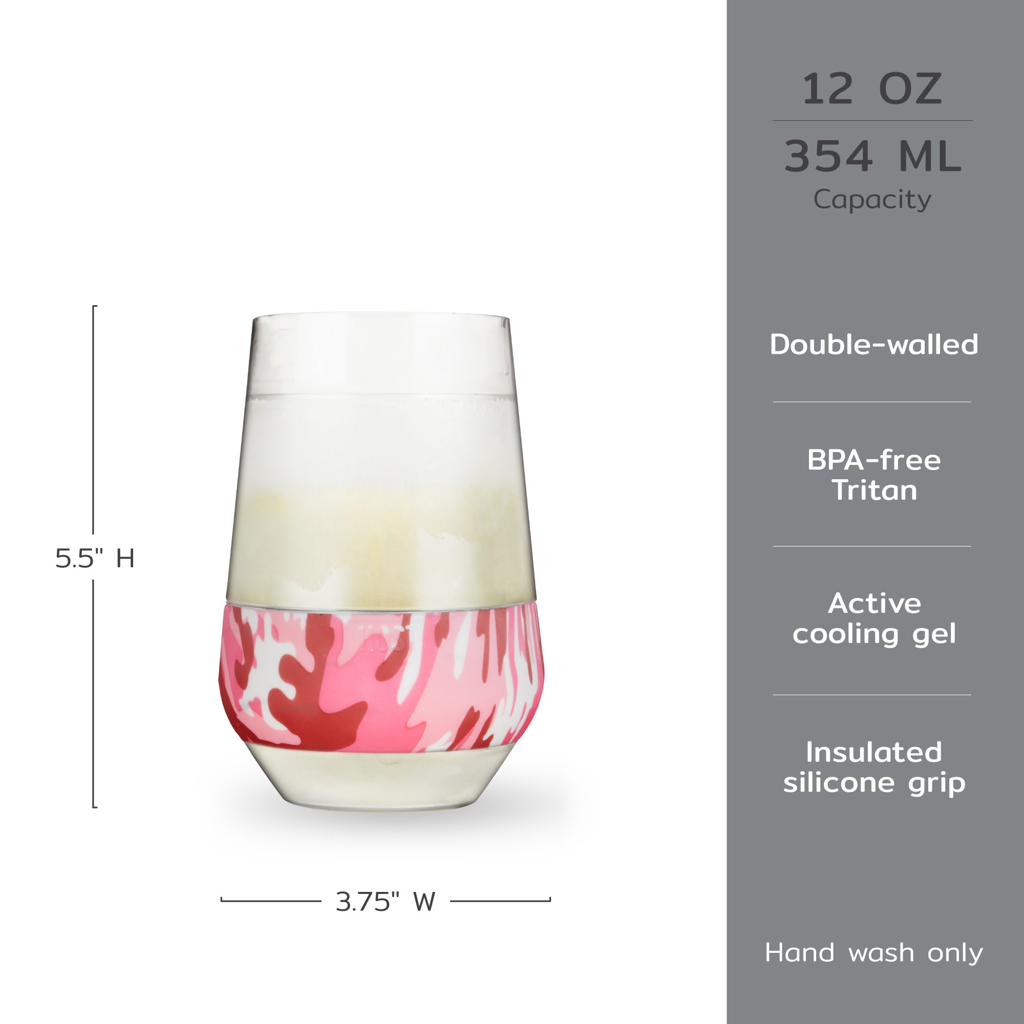 Wine FREEZE™ XL in Pink Camo, Set of 2