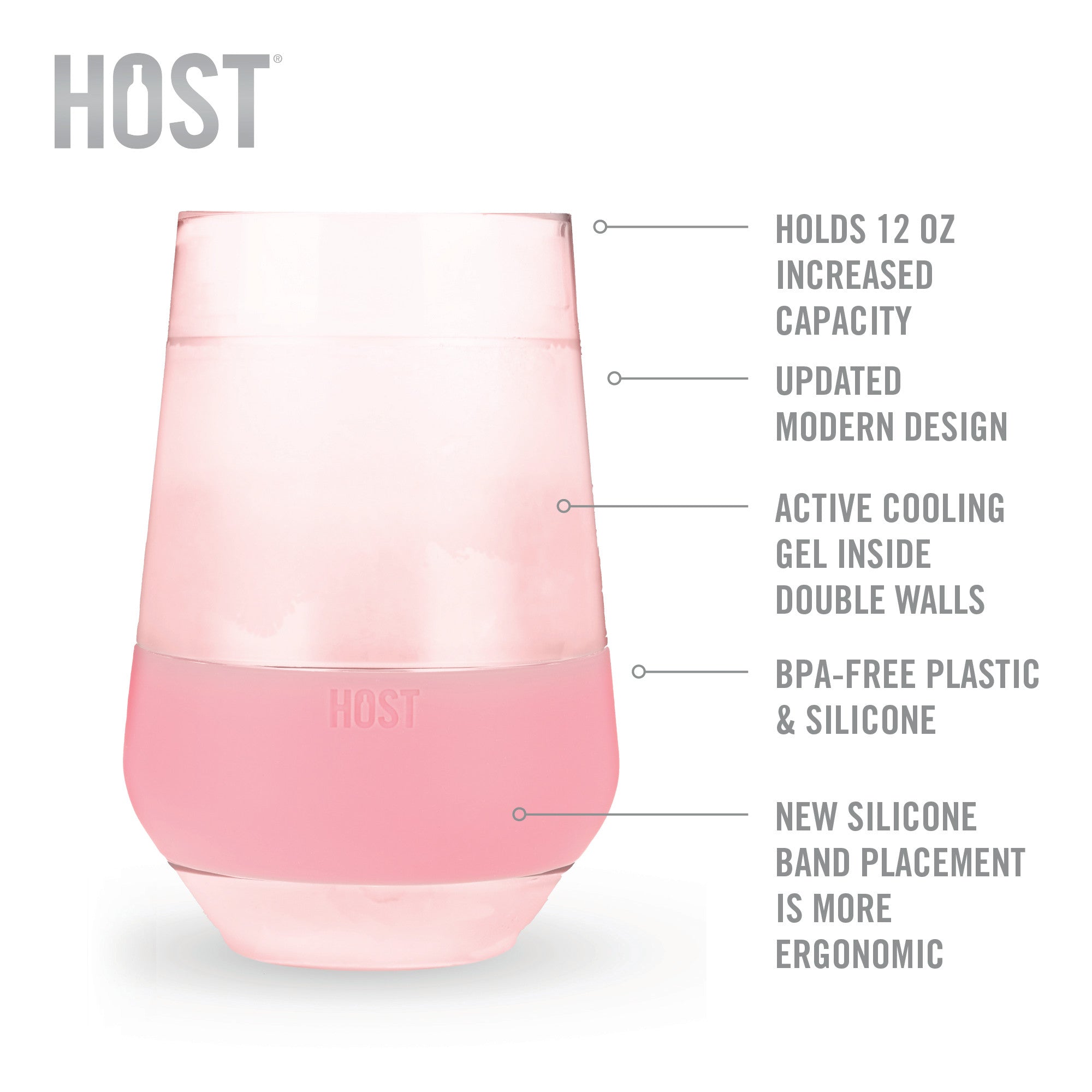 Wine FREEZE™ XL in Blush, Set of 2