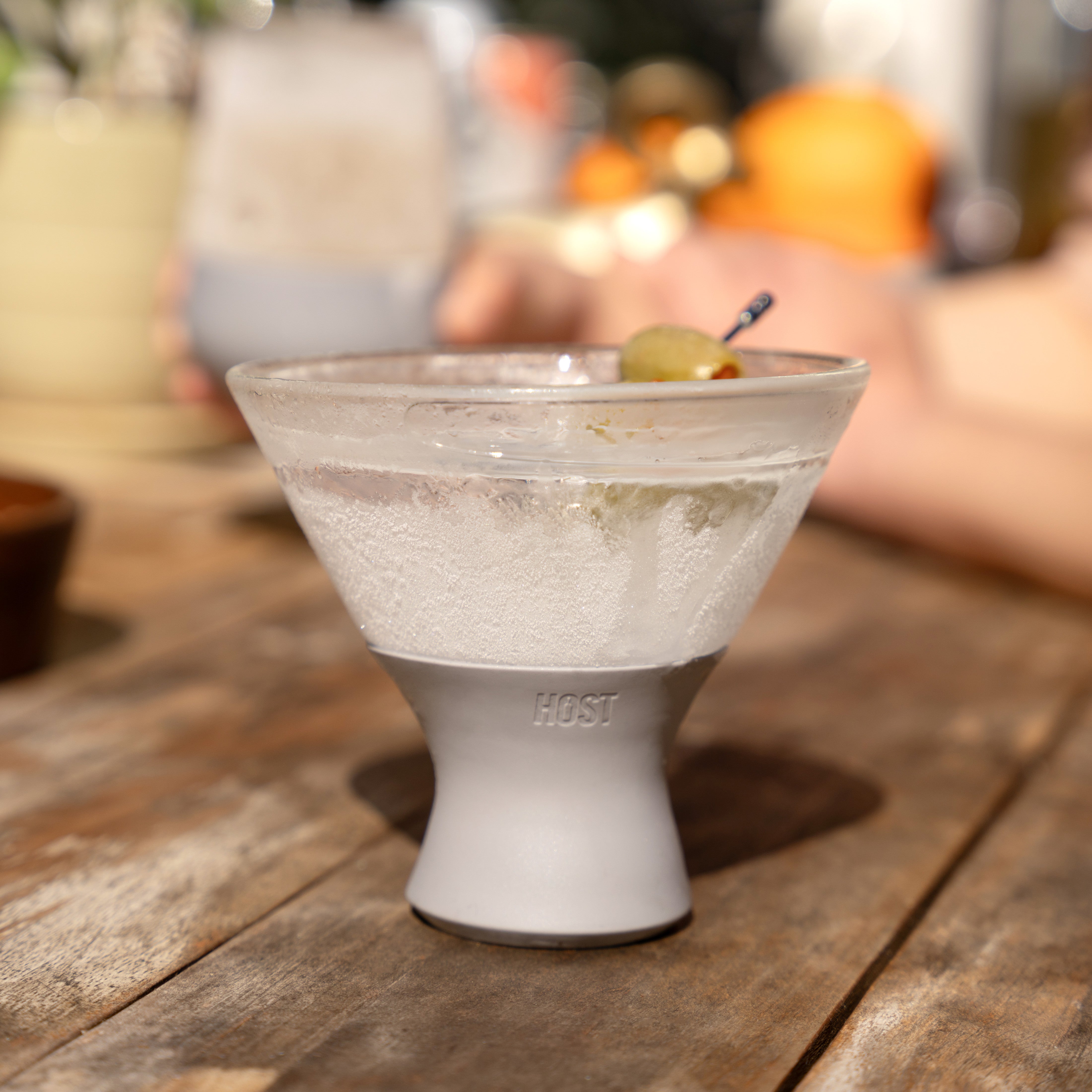 Glass Martini FREEZE™ in Gray, Set of 2