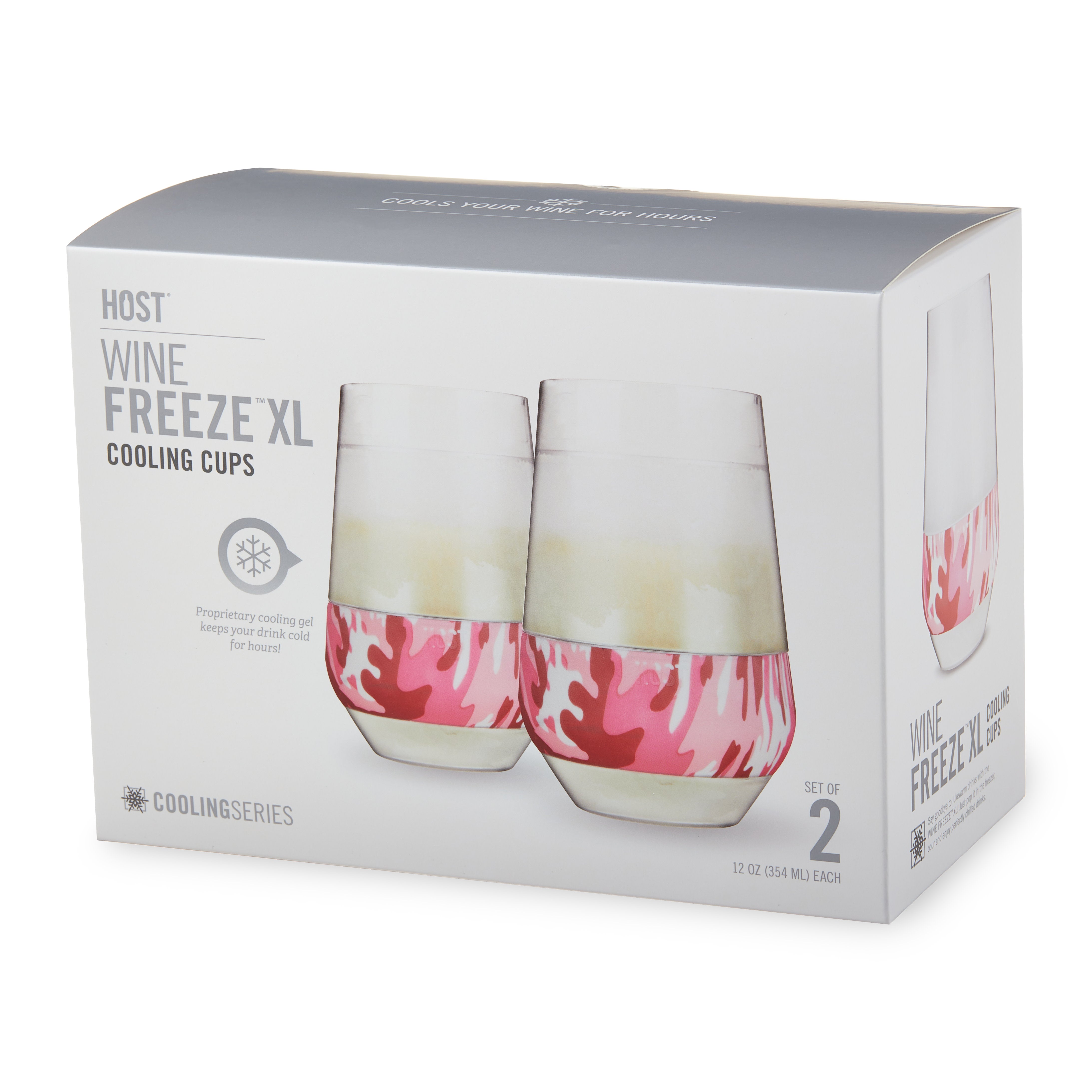 Wine FREEZE™ XL in Pink Camo, Set of 2