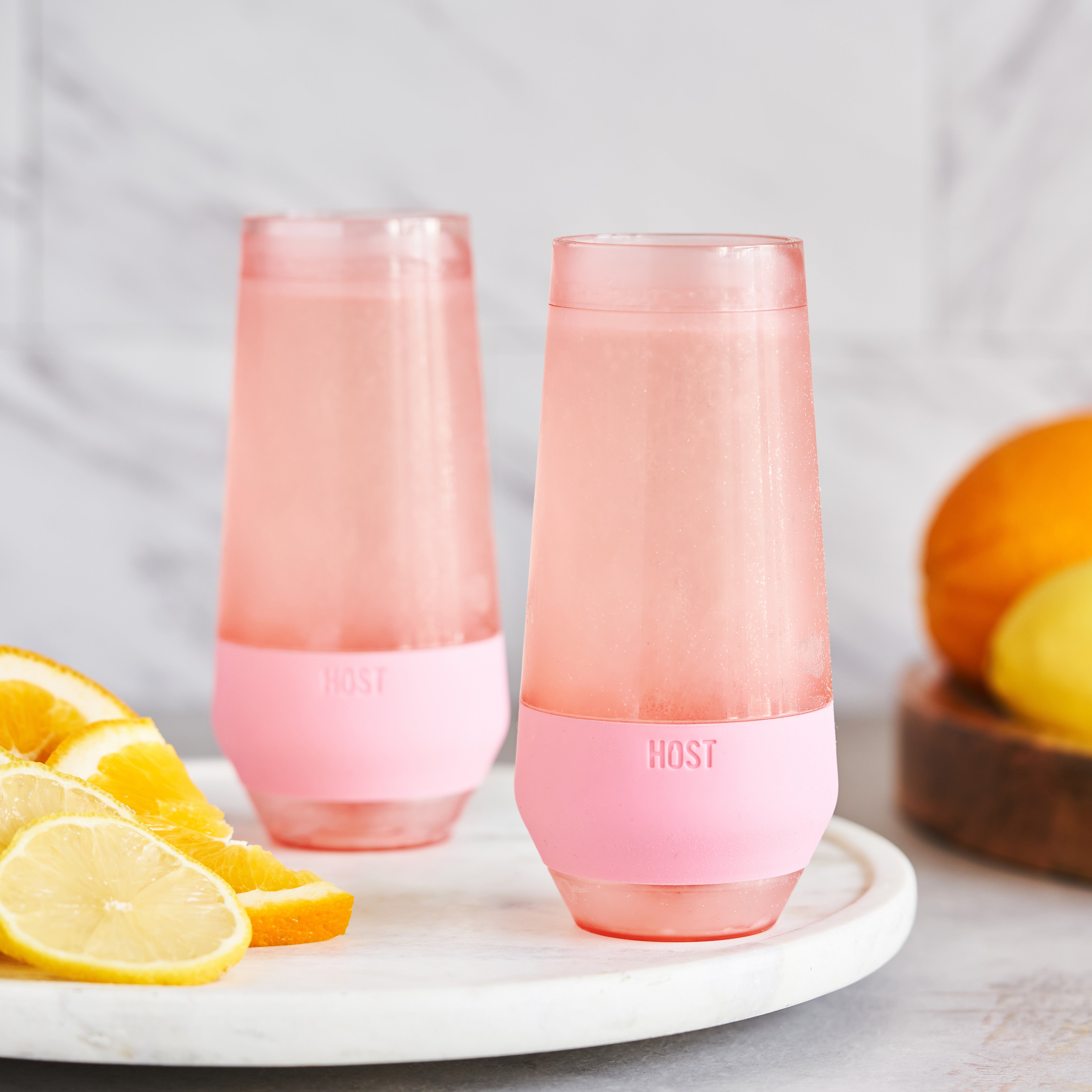 Champagne FREEZE™ in Blush Tint, Set of 2 - MaisonBeach