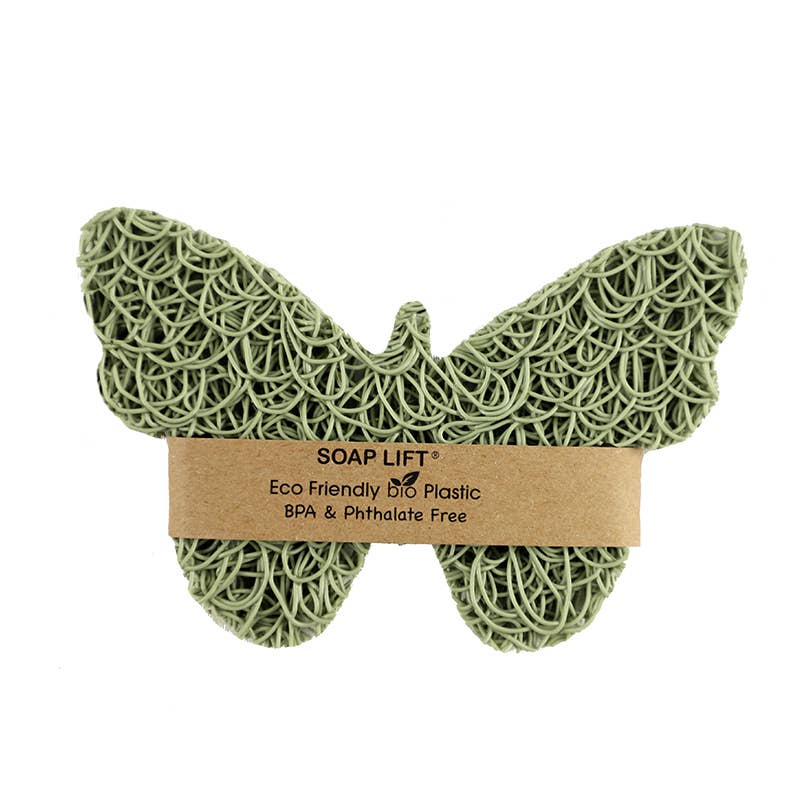 Soap Lift - Butterfly Soap Lift Soap Saver Pad - Sage - MaisonBeach