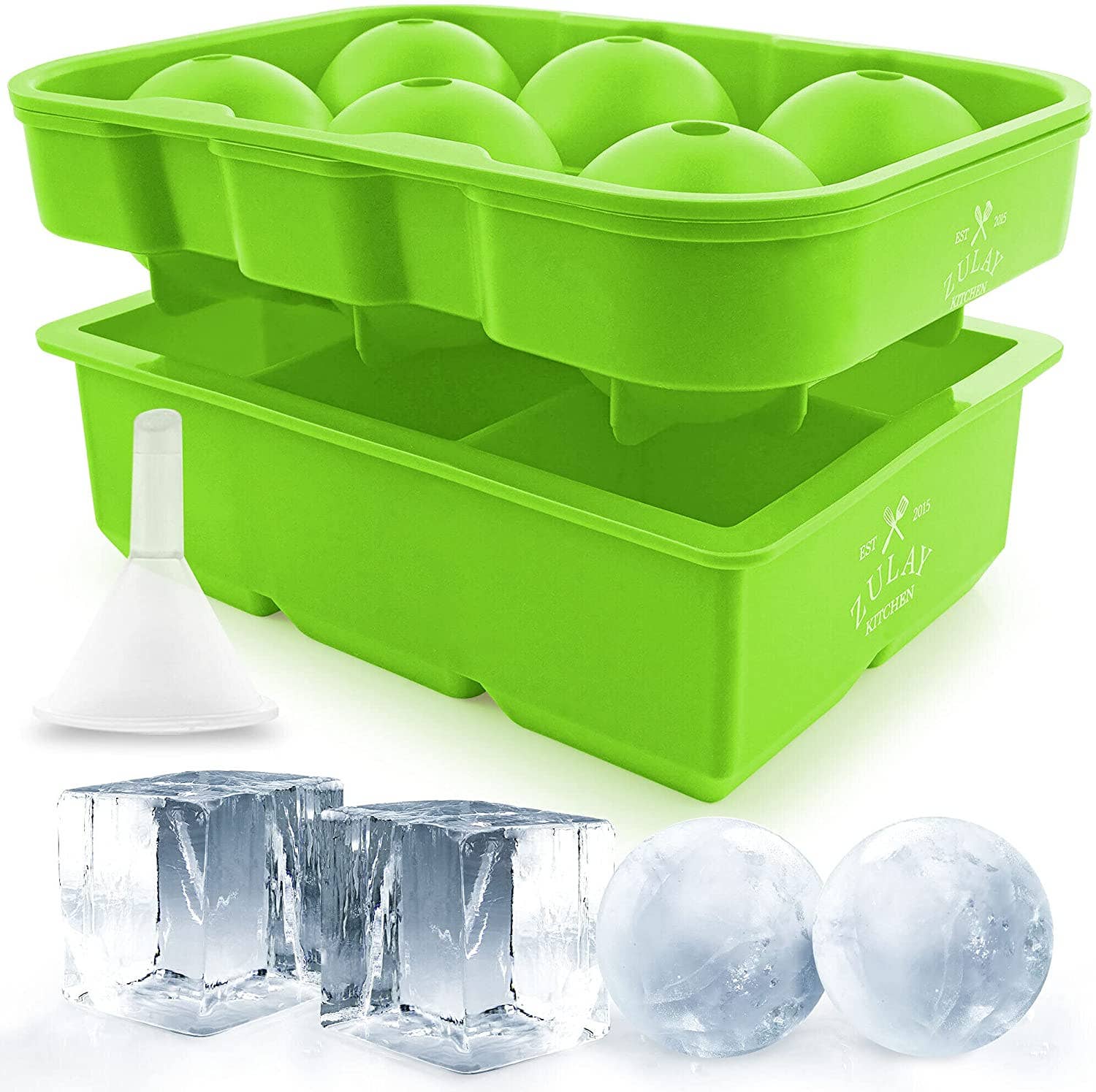 Silicone Square Ice Cube Mold and Ice Ball Mold