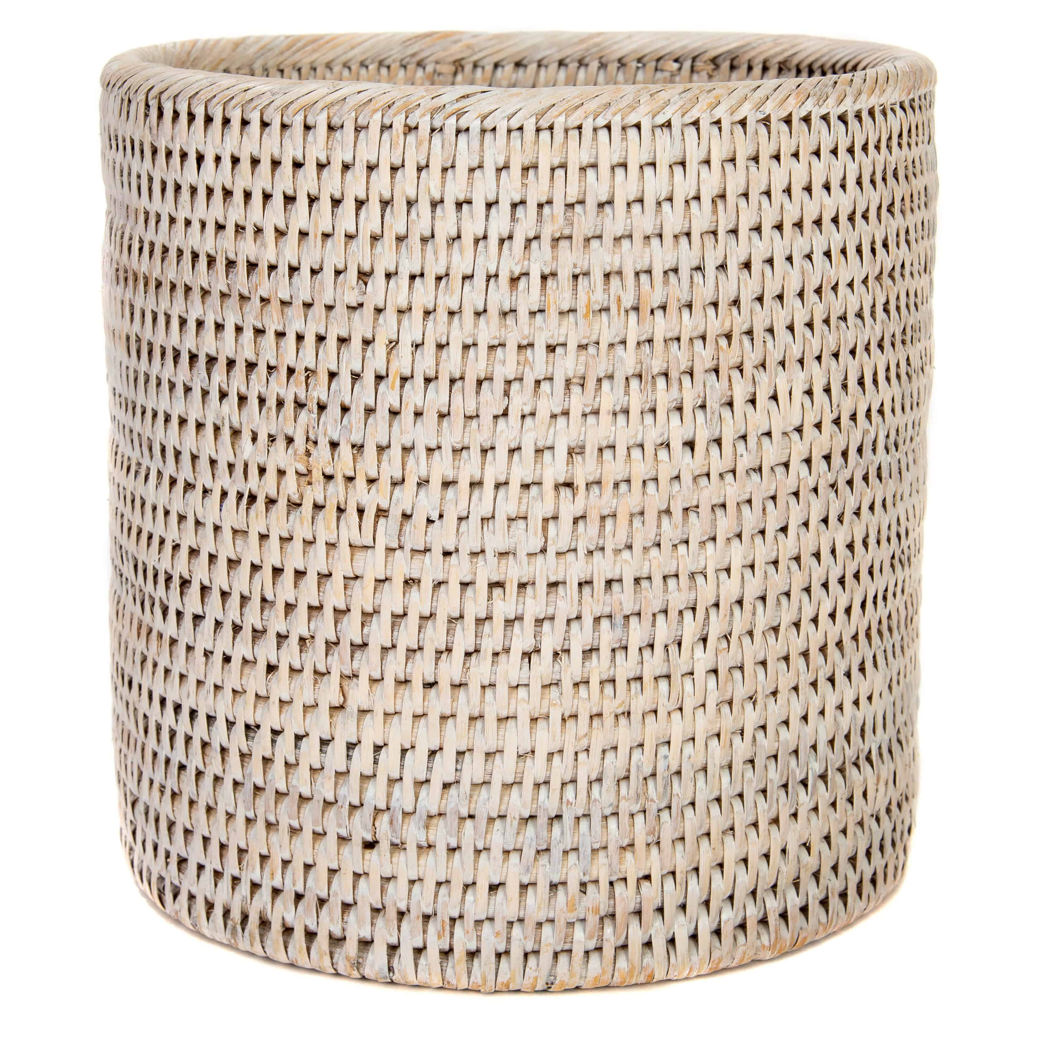 Artifacts Trading Company - Artifacts Rattan Petit Round Waste Basket - MaisonBeach