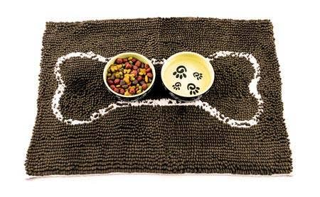 Soggy Doggy Slopmat: Dark Chocolate with Oatmeal Bone - MaisonBeach