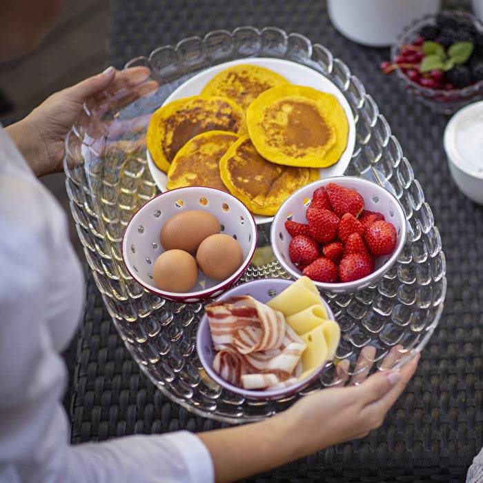 Le Murrine Red & White Mini Bowls-Set of 2 - MaisonBeach