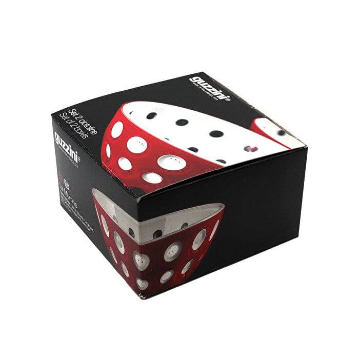 Le Murrine Red & White Mini Bowls-Set of 2 - MaisonBeach