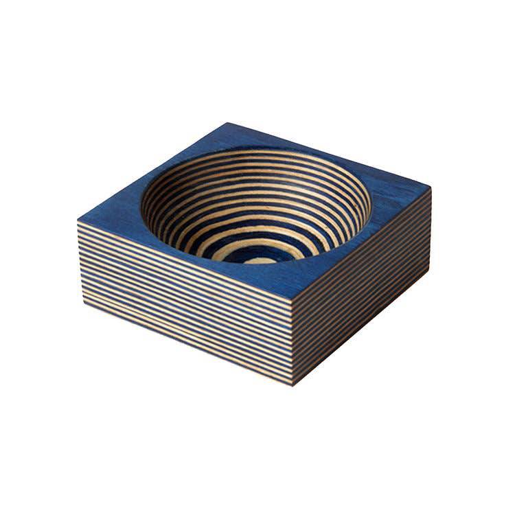 Island Bamboo - Blue Pakka Square Stacking Pinch Bowl - MaisonBeach