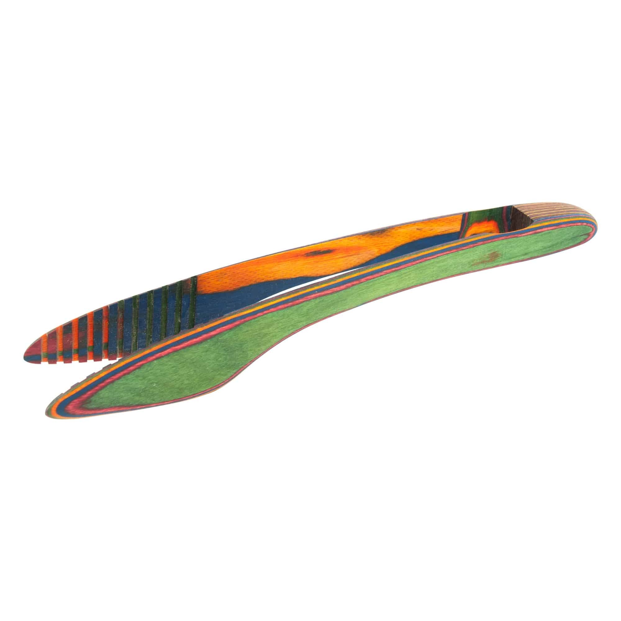 Rainbow Pakka Wood 12" Salad Tong