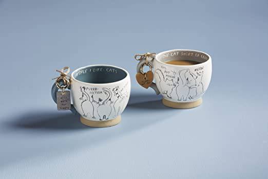 One Cat Short Mug & Tag Set