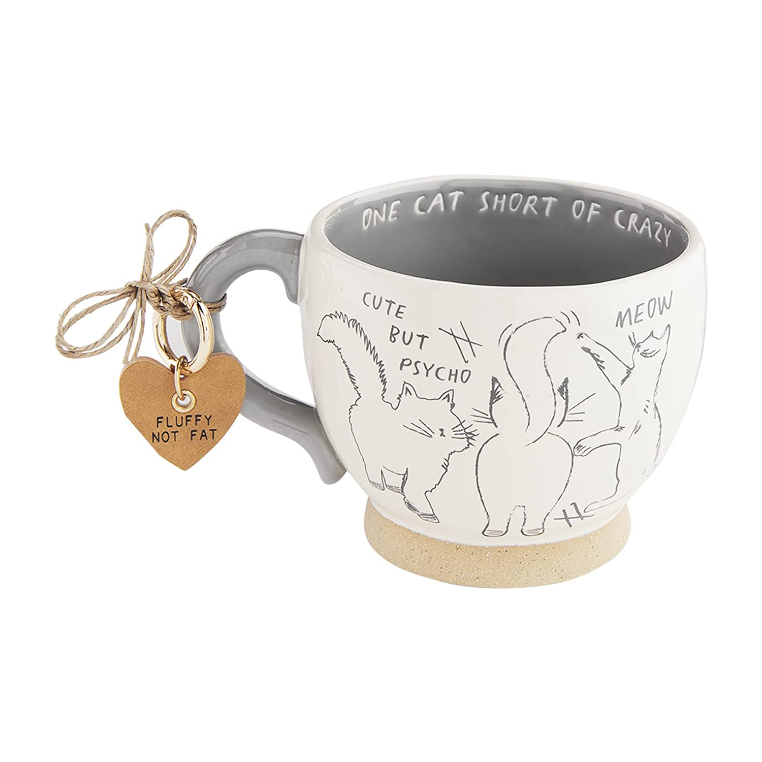 One Cat Short Mug & Tag Set - MaisonBeach