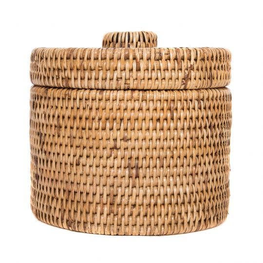 Artifacts Trading Company - ATC-BS244, Round Rattan Single Tissue Roll Holder - MaisonBeach
