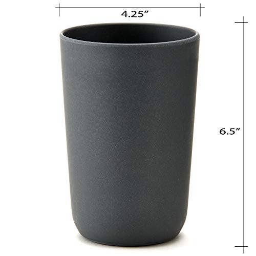 Cooler Kitchen - Modern Slim Bamboo Utensil Holder Caddy | Rust Pro