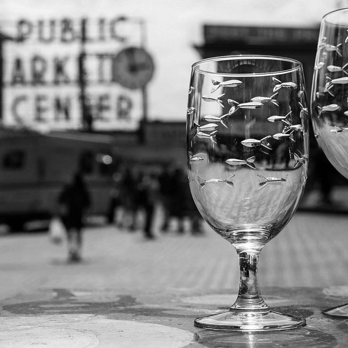 School of Fish Water Goblets-Set of 4 - MaisonBeach
