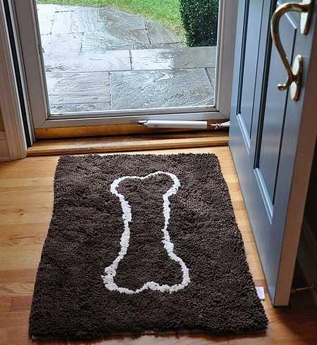 Large Chocolate Brown Absorbent Dog Mat - MaisonBeach