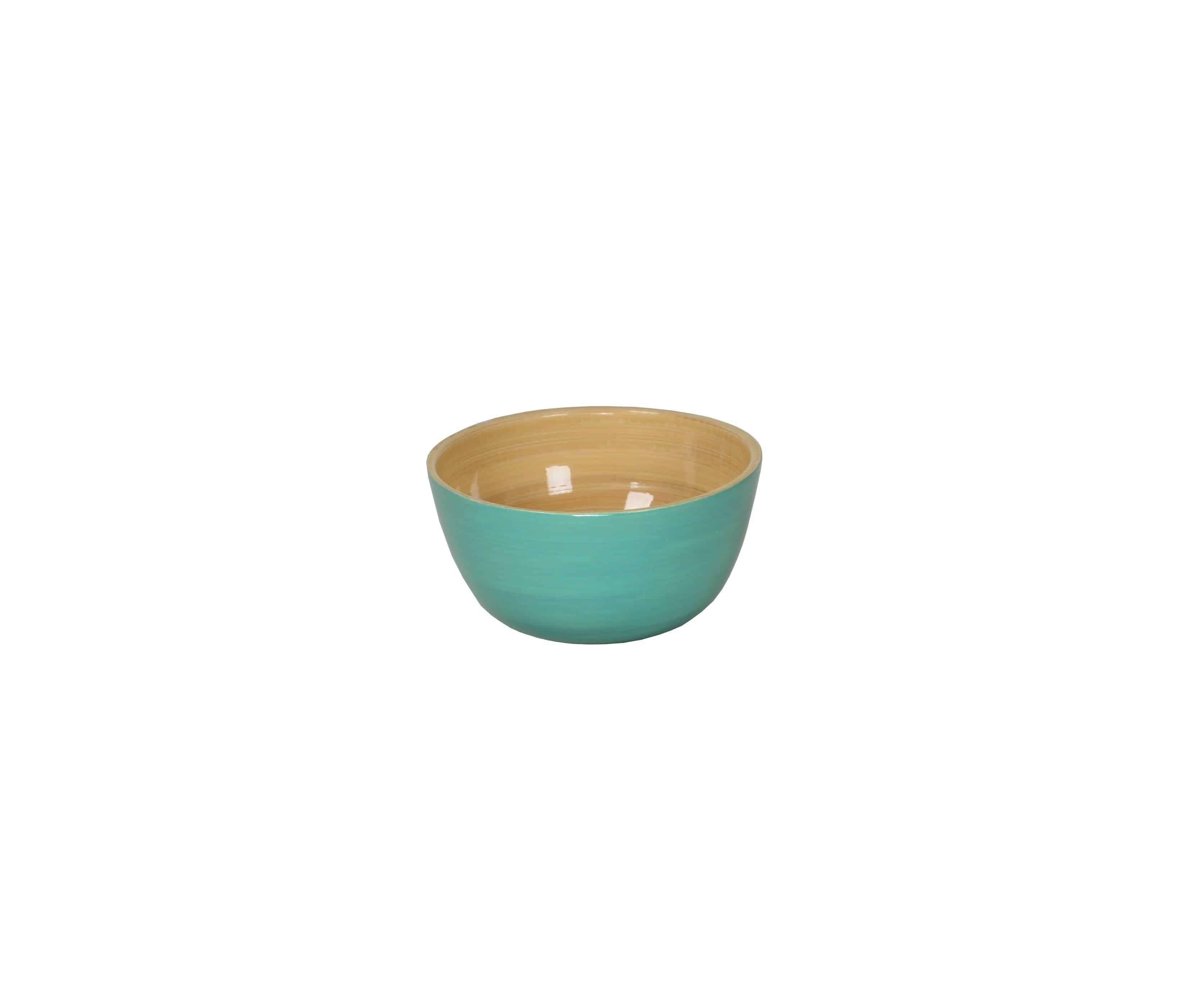 Light Blue Bamboo Mini Bowl 3.9" x 2" - MaisonBeach