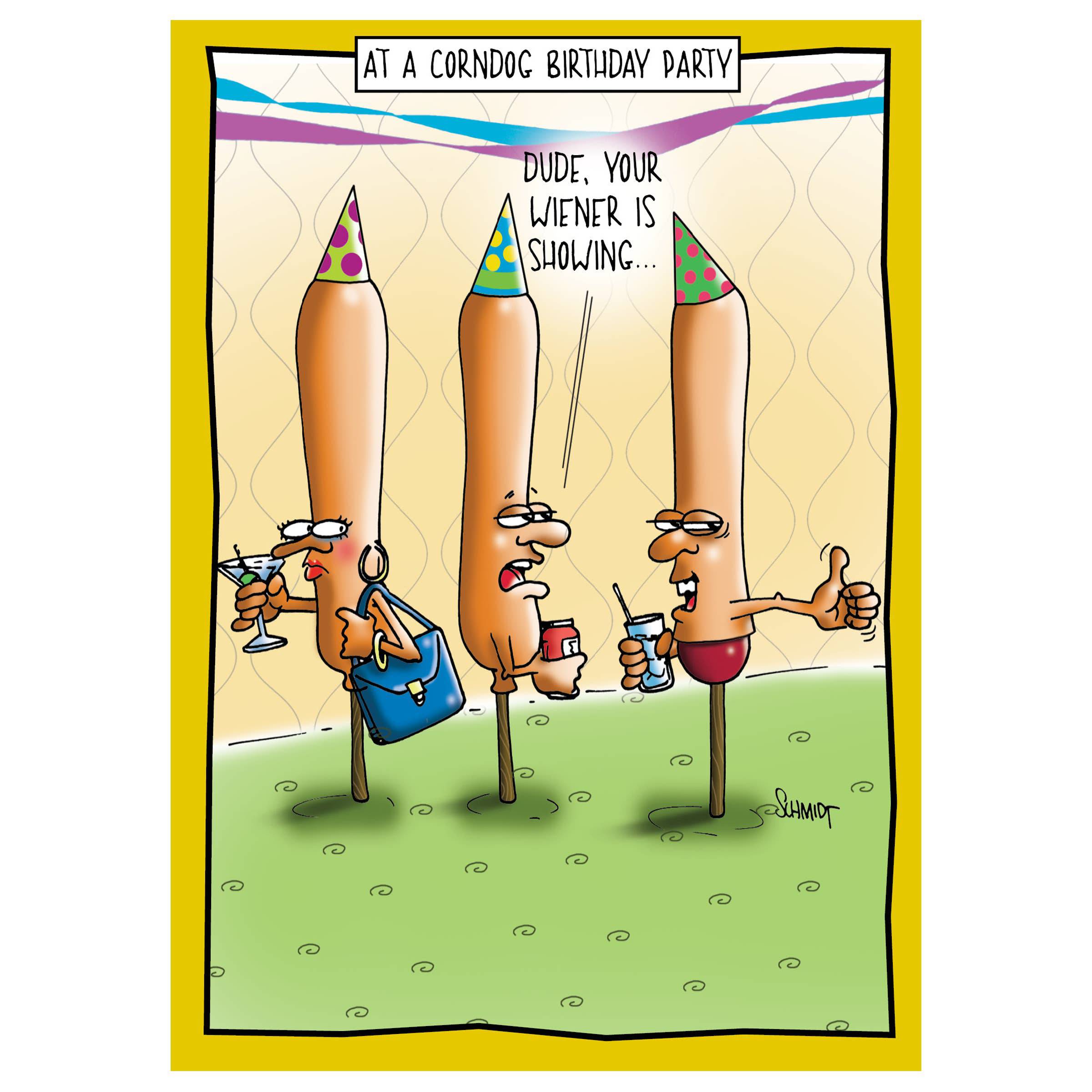 Raspberries - Corn Dog | Hilarious Birthday Card - MaisonBeach