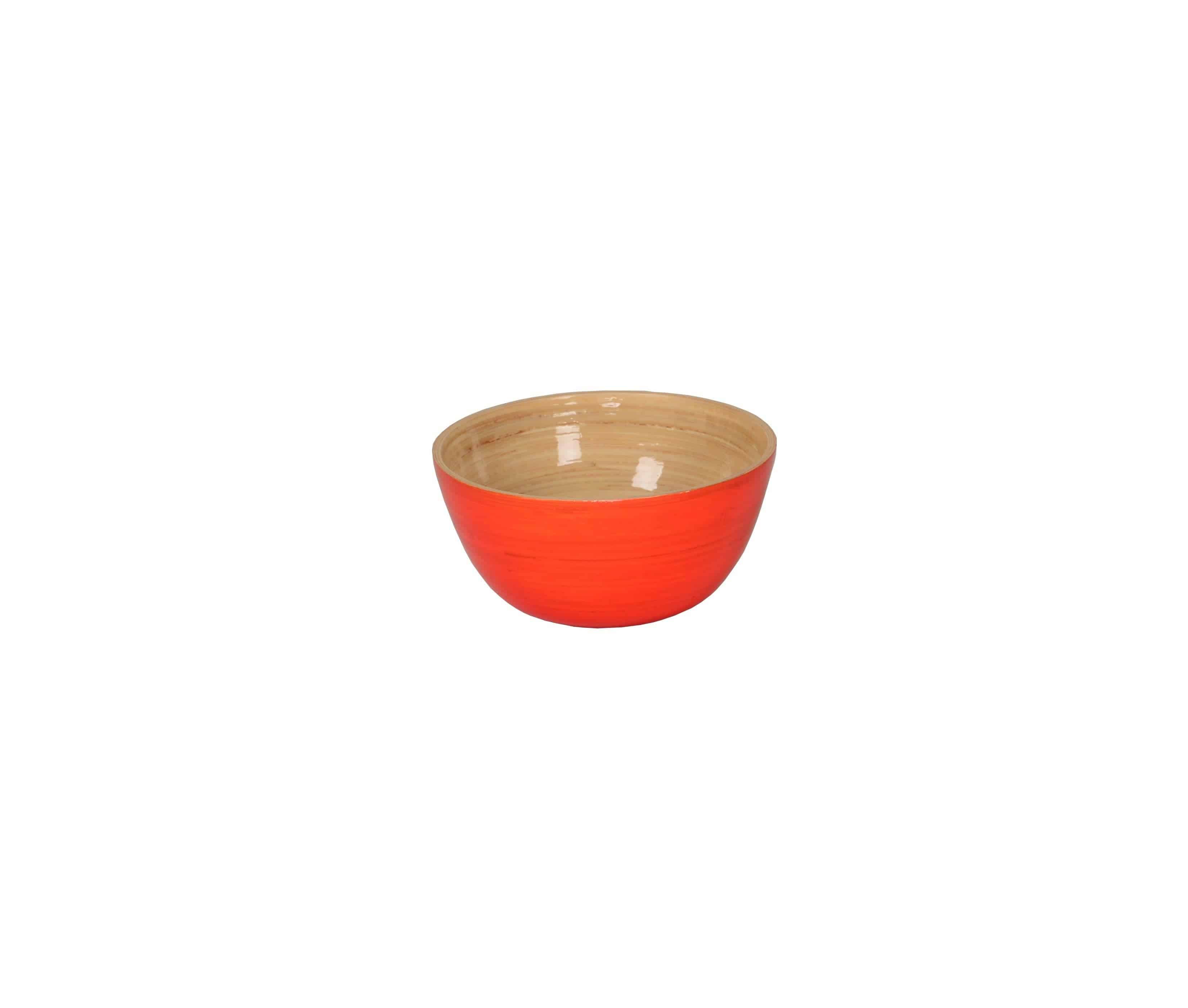 Orange Bamboo Mini Bowl 3.9" x 2" - MaisonBeach