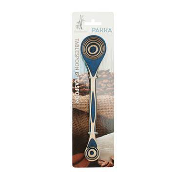 Island Bamboo - 9" Blue Pakka Double Measuring Spoon - MaisonBeach