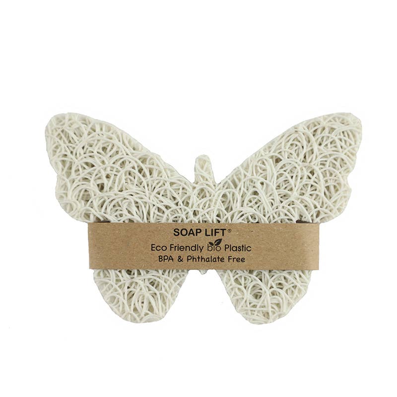 Soap Lift - Butterfly Soap Lift Soap Saver - White