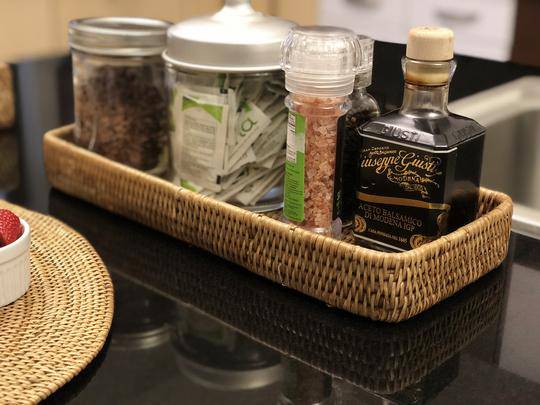 Rectangular Vanity Tray-Honey - MaisonBeach