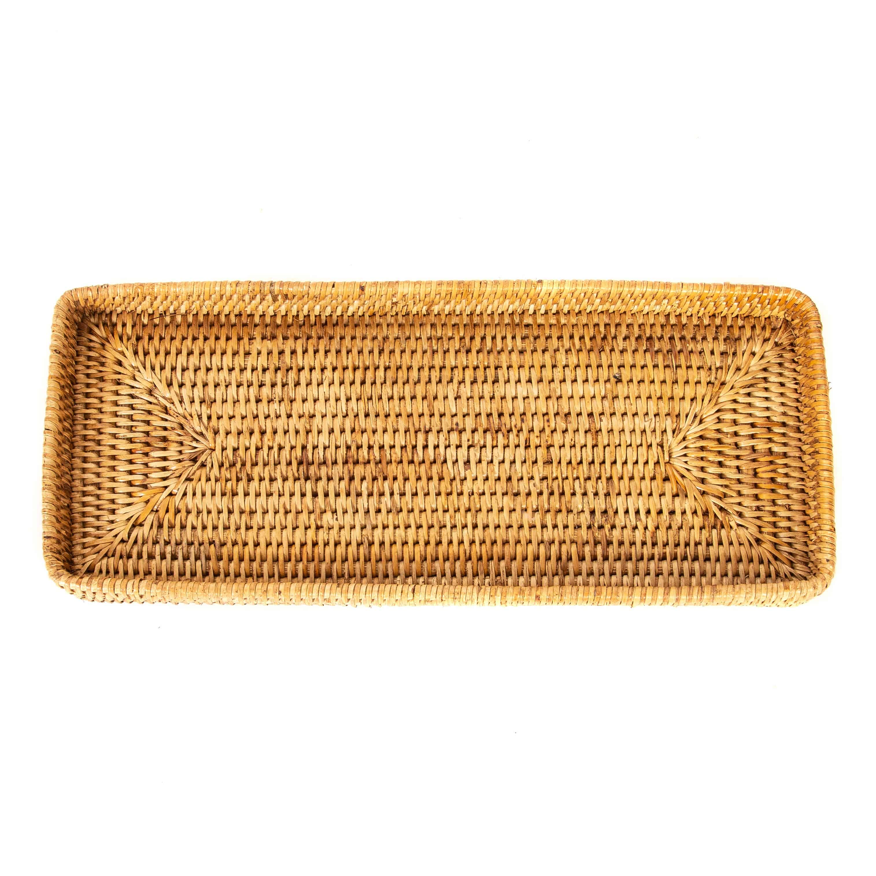 Artifacts Trading Company - Artifacts Rattan Rectangular Vanity Tray - MaisonBeach