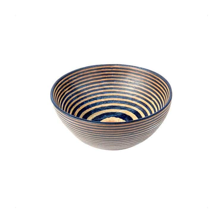 Island Bamboo - Blue Pakka Round Pinch Bowl - MaisonBeach