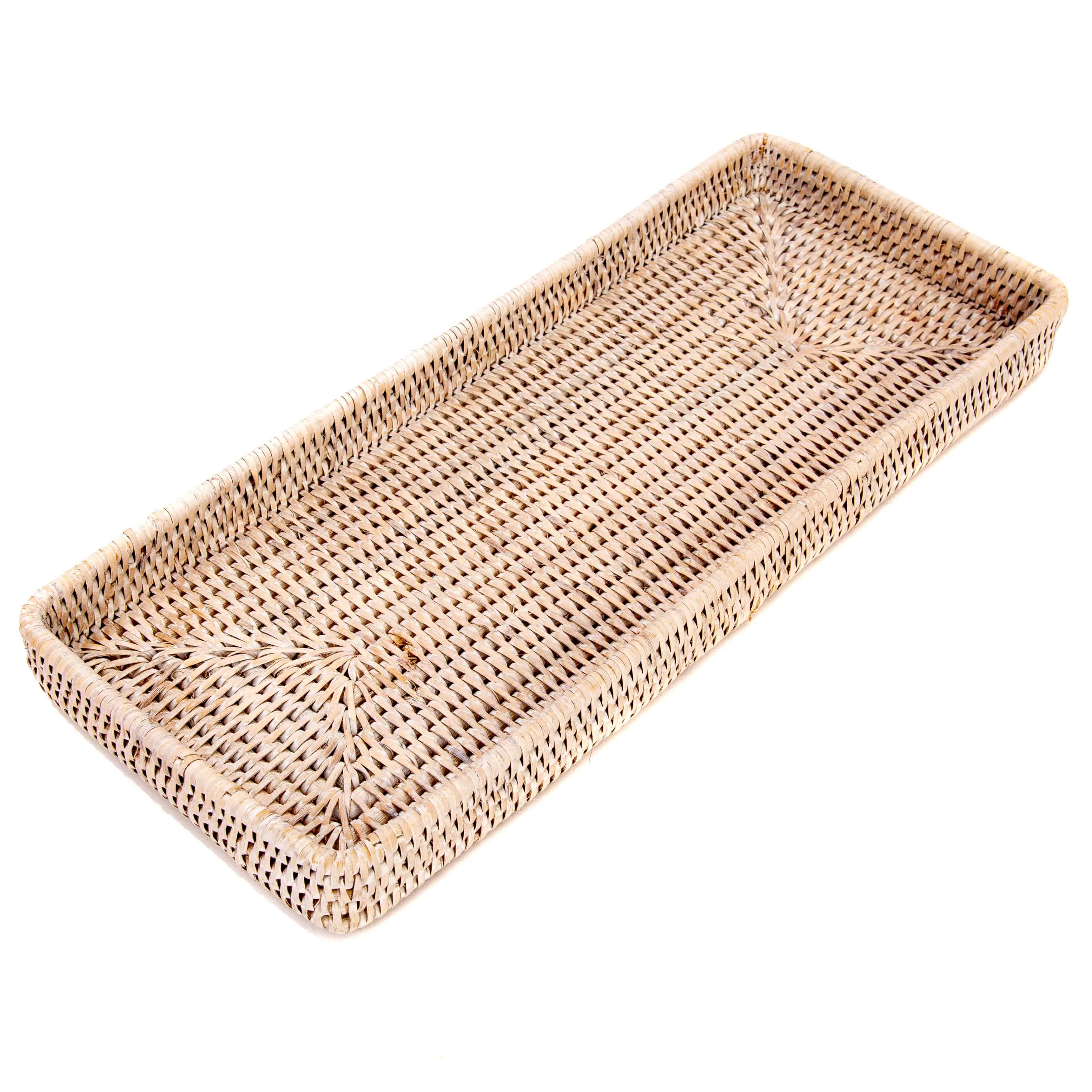 Artifacts Trading Company - Artifacts Rattan Rectangular Vanity Tray - MaisonBeach
