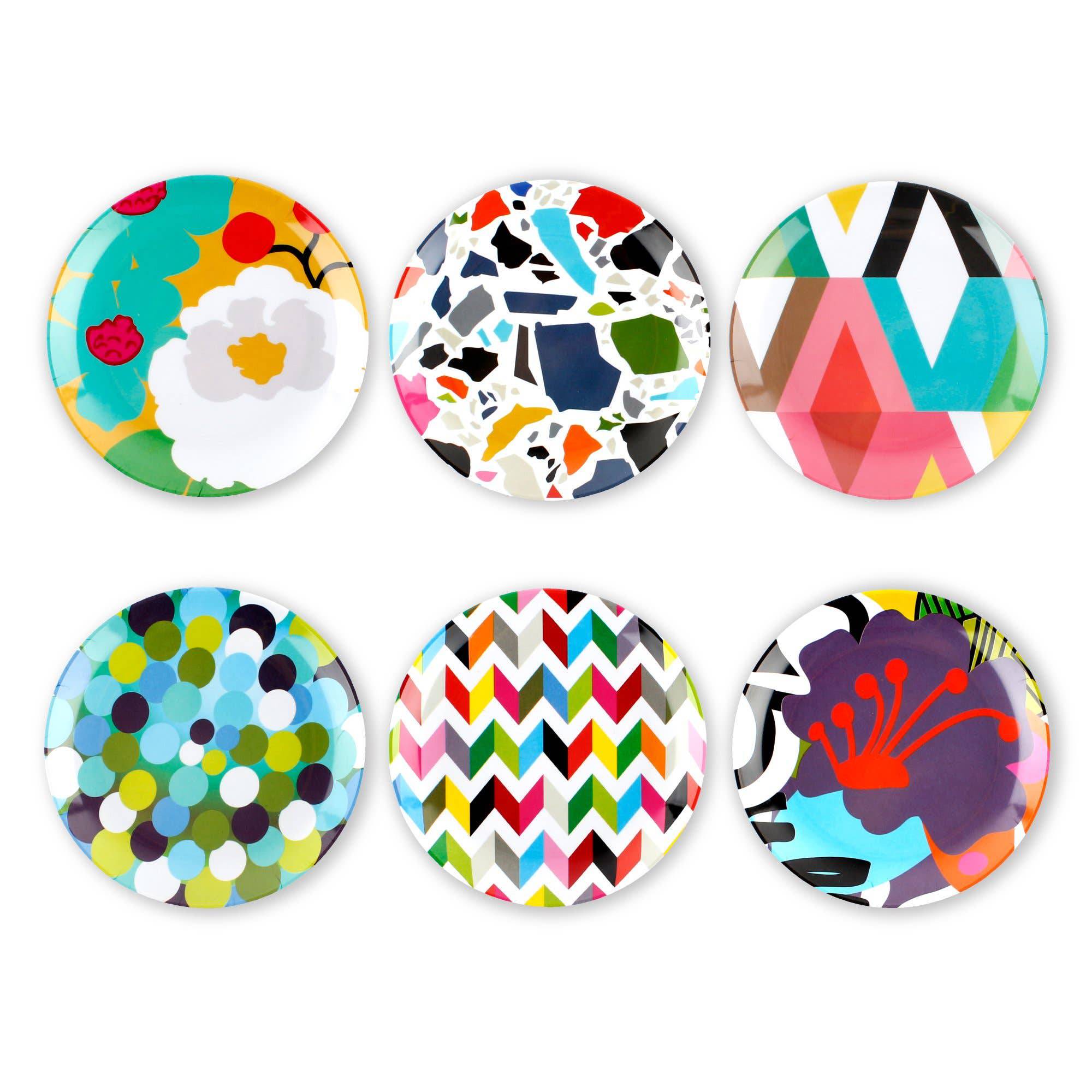 French Bull - Assorted 6.5" Appetizer Plate - Set of 6 - MaisonBeach