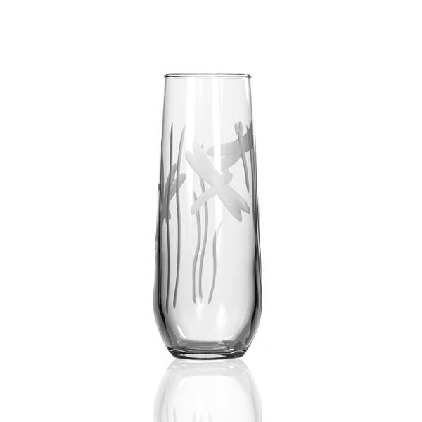 Dragonfly 8.5oz. Stemless Champagne/Prosecco Glass-Set of 4 - MaisonBeach