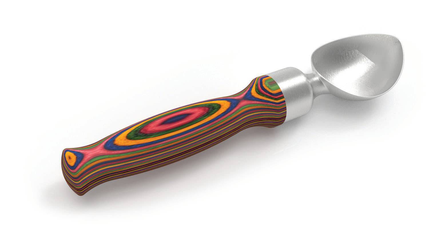 Island Bamboo - 8.25" Rainbow Ice Cream Scoop - MaisonBeach